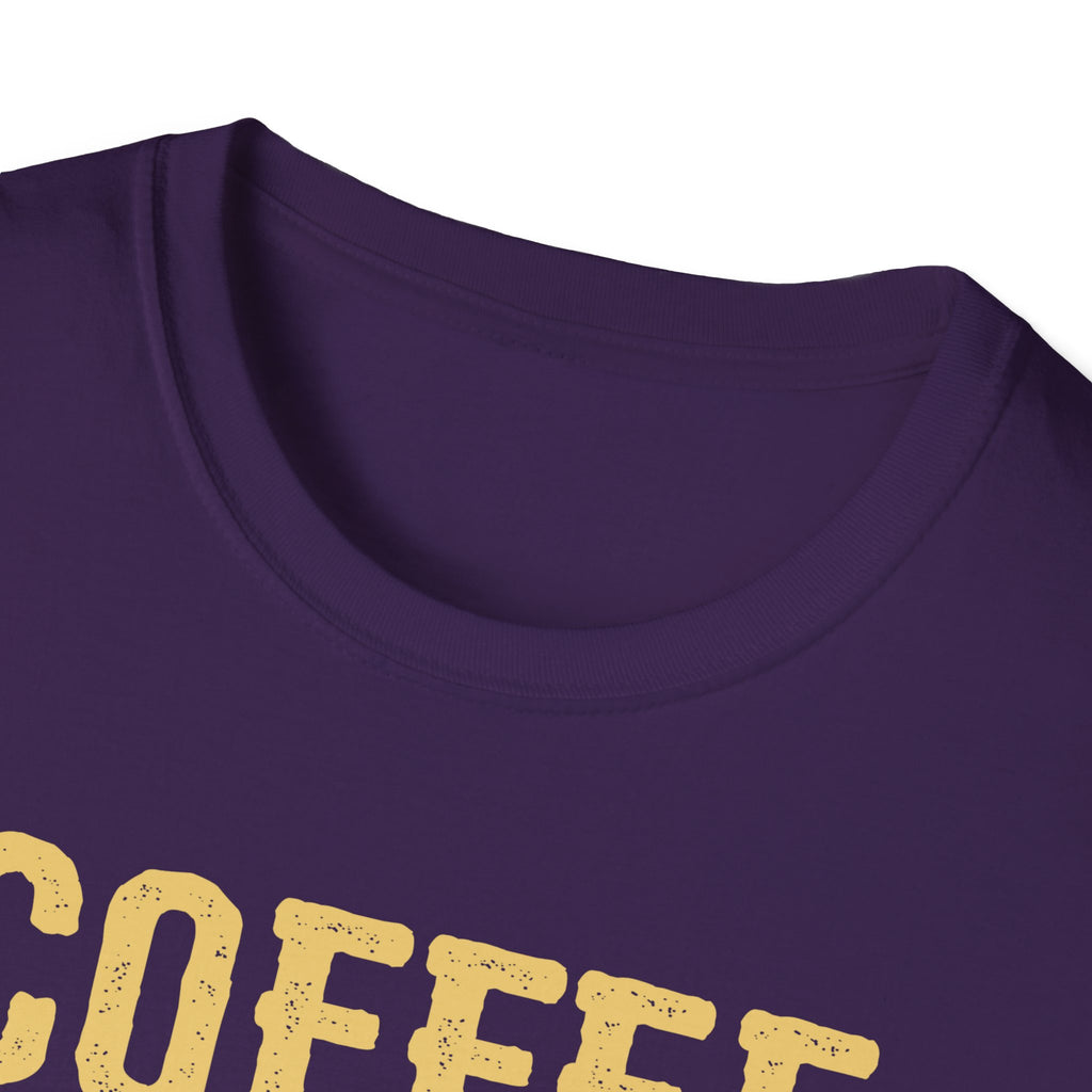 Coffee Because Murder Is Wrong T-Shirt | Black Cat Coffee Tee