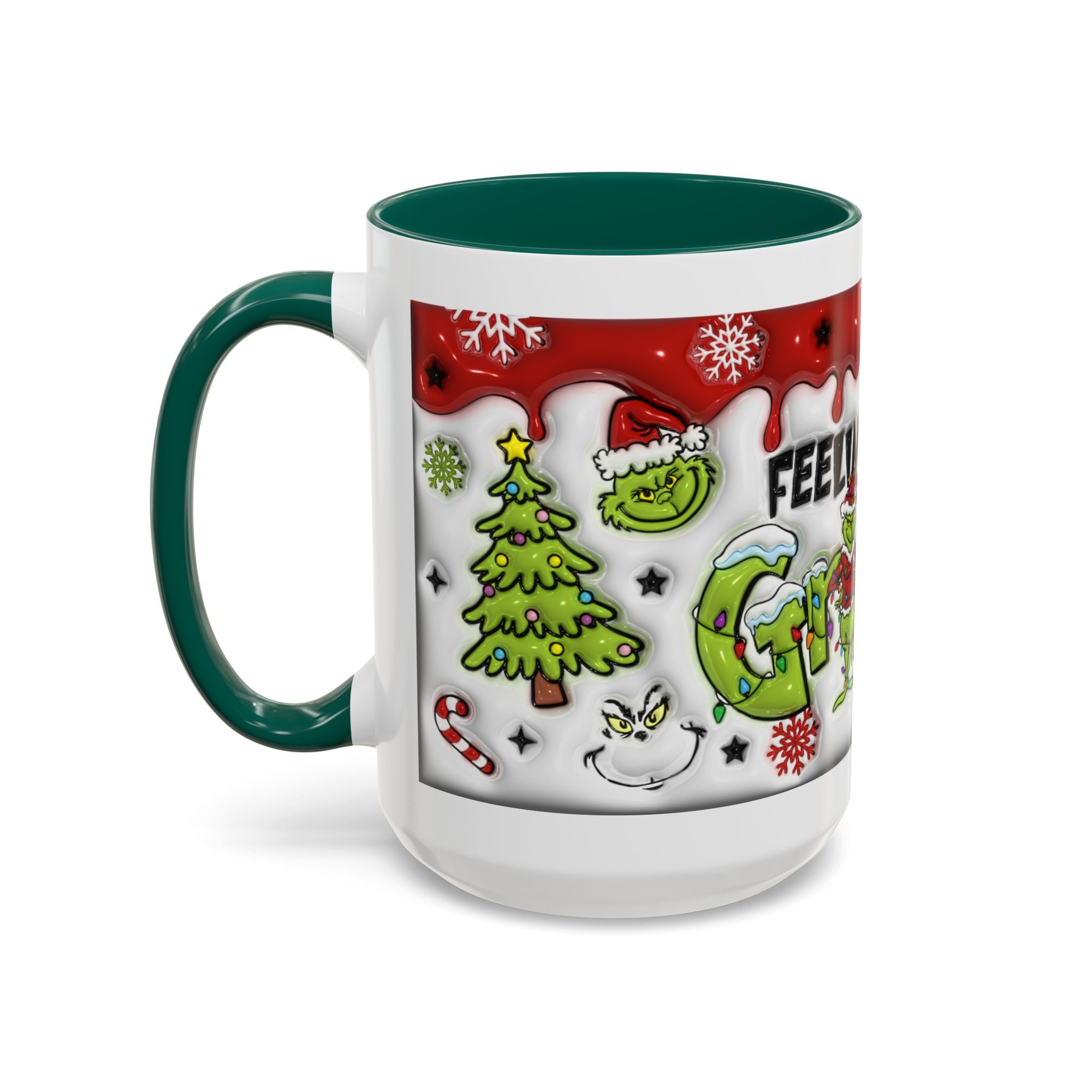 Grinch Holiday Mug - Feeling Extra Grinchy Today! Christmas Gift, Funny Coffee Cup, Holiday Decor, Winter Warmth