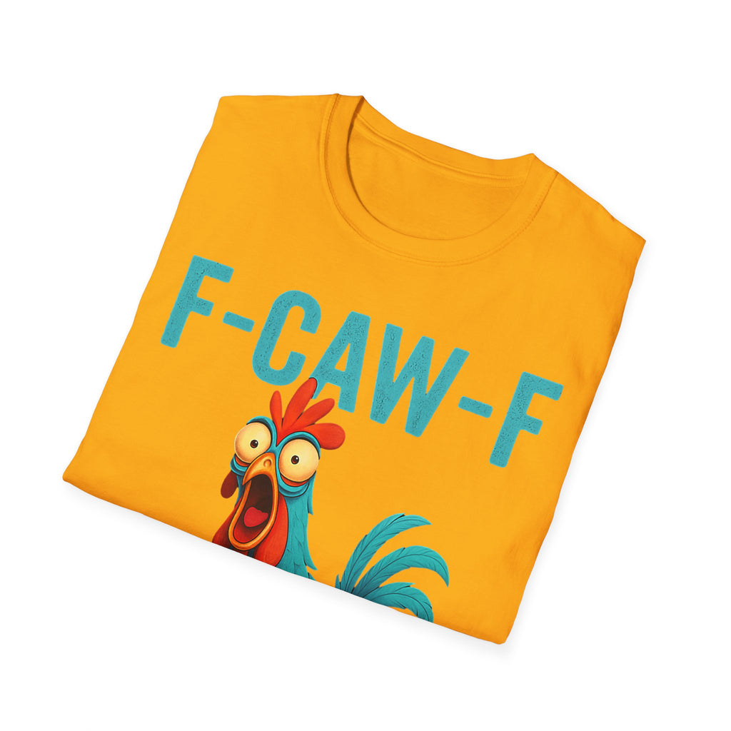 Effects of Coffee - Funny F-Caw-F Chicken T-Shirt, Humorous Tee, Gift for Poultry Lovers, Unisex Relaxed Shirt, Cartoon Animal Shirt