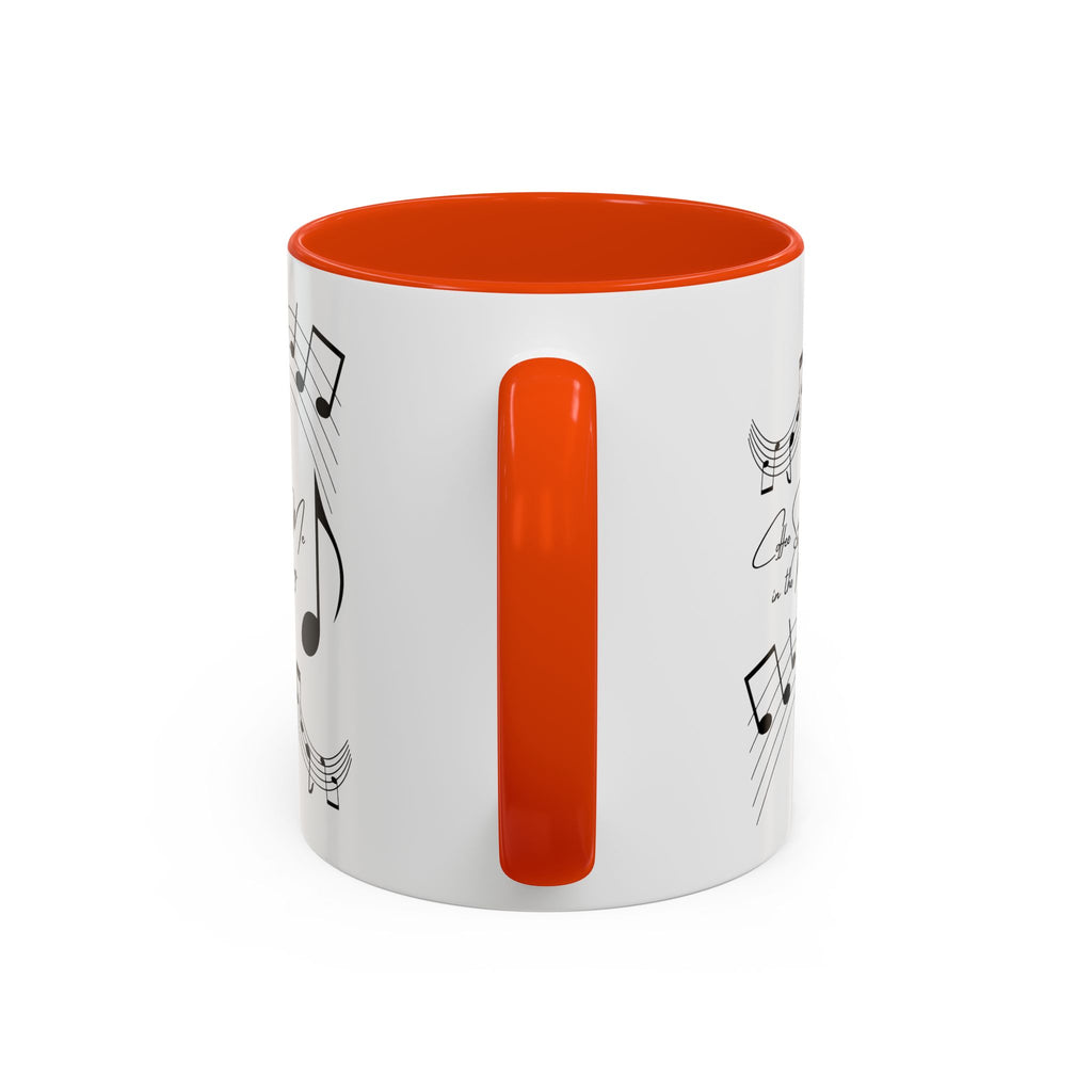 Music Notes Ceramic Mug — "She Sings to Me in the Morning" (11oz/15oz)