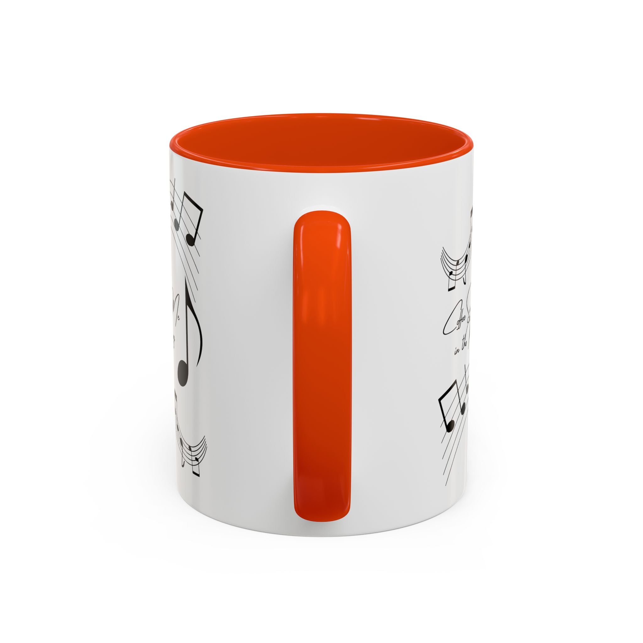 Music Notes Ceramic Mug — "She Sings to Me in the Morning" (11oz/15oz)