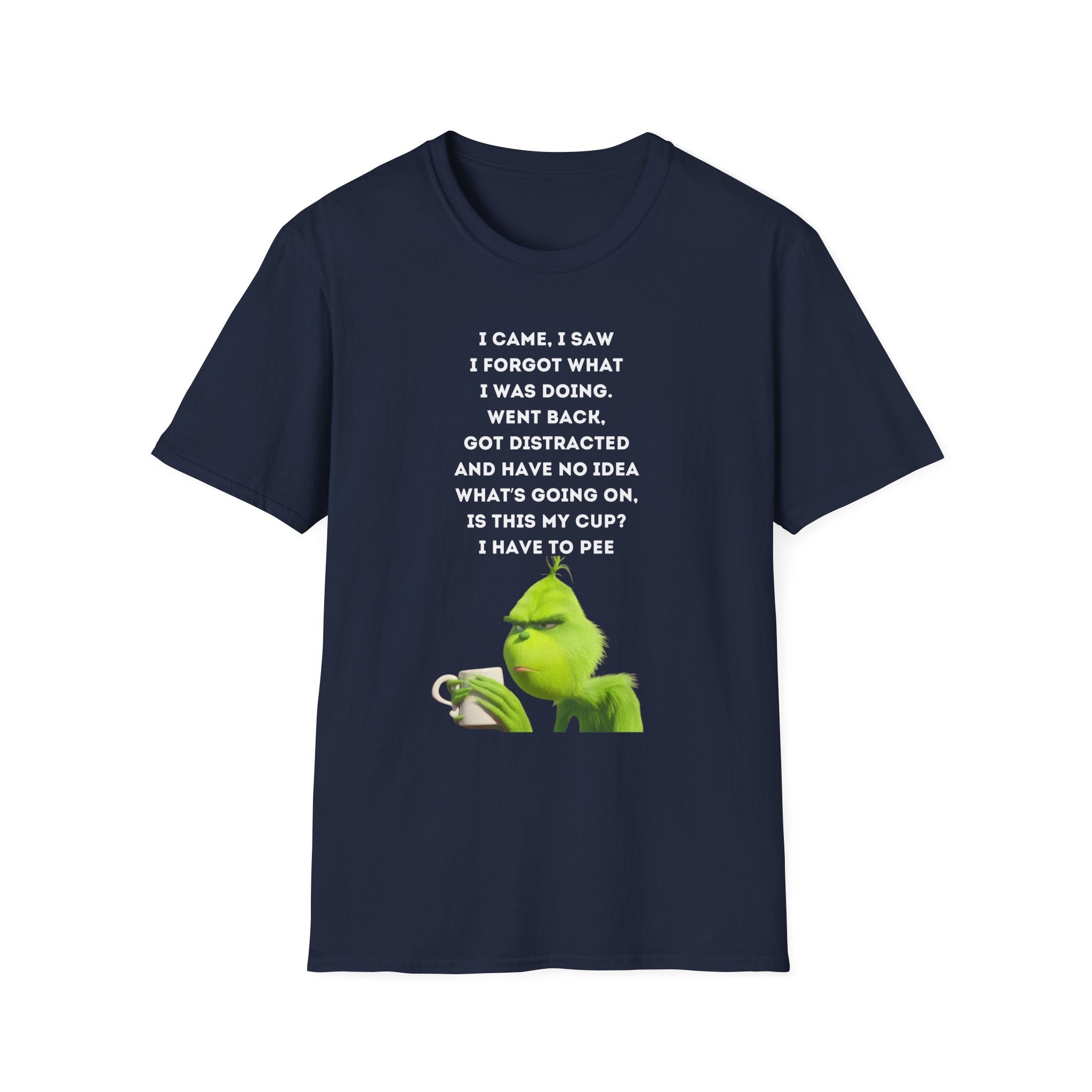 Forgetful Grinch Coffee T-Shirt | Funny Meme Holiday Tee