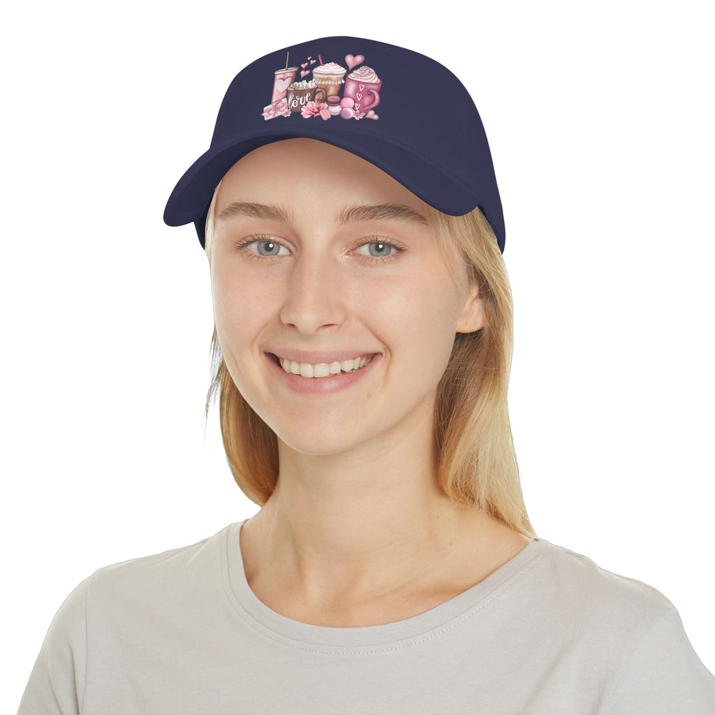 Love and Coffee Low Profile Baseball Cap