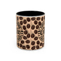 Coffee Beans Pattern First I Drink Coffee Mug | Accent 11oz 15oz