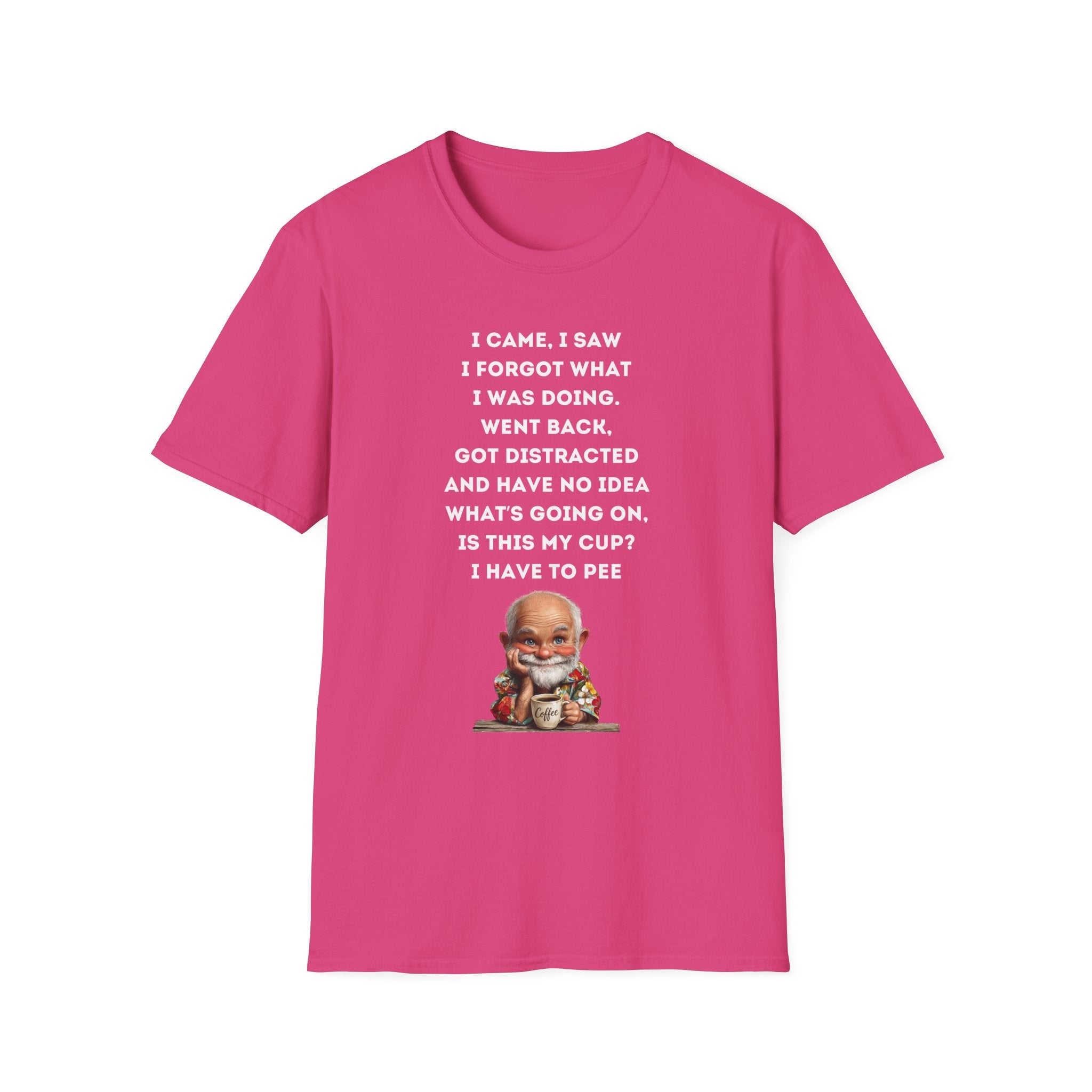 Funny Forgetful Grandpa Quote T-Shirt | Cute Elderly Character, Humorous Text