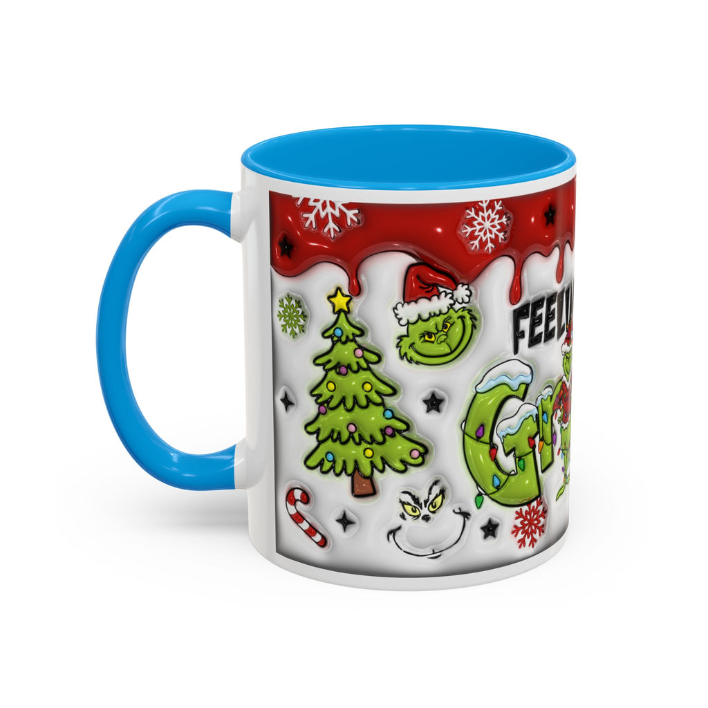 Grinch Holiday Mug - Feeling Extra Grinchy Today! Christmas Gift, Funny Coffee Cup, Holiday Decor, Winter Warmth