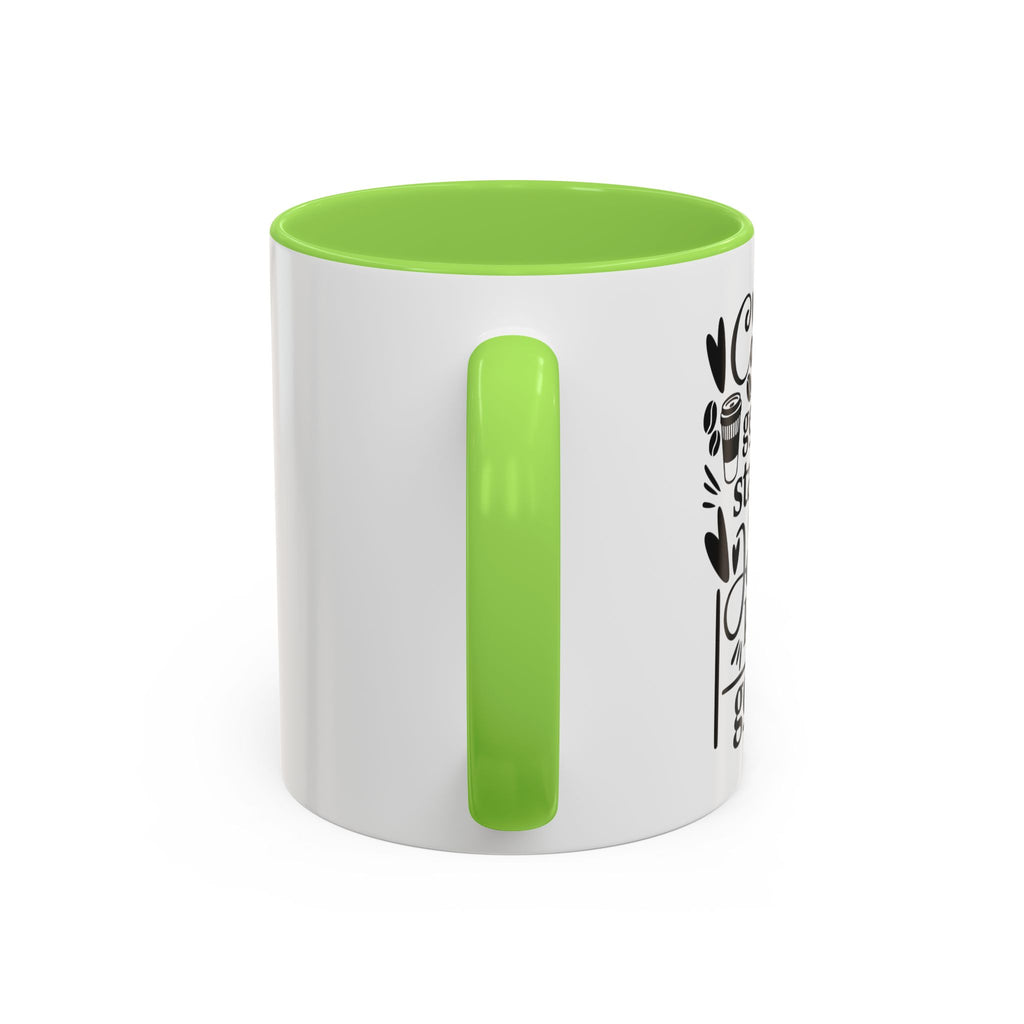 Faithful Morning Mug, Christian Coffee Cup, Religious Tea Mug, Jesus and Coffee Drinkware, Colorful Ceramic Mug