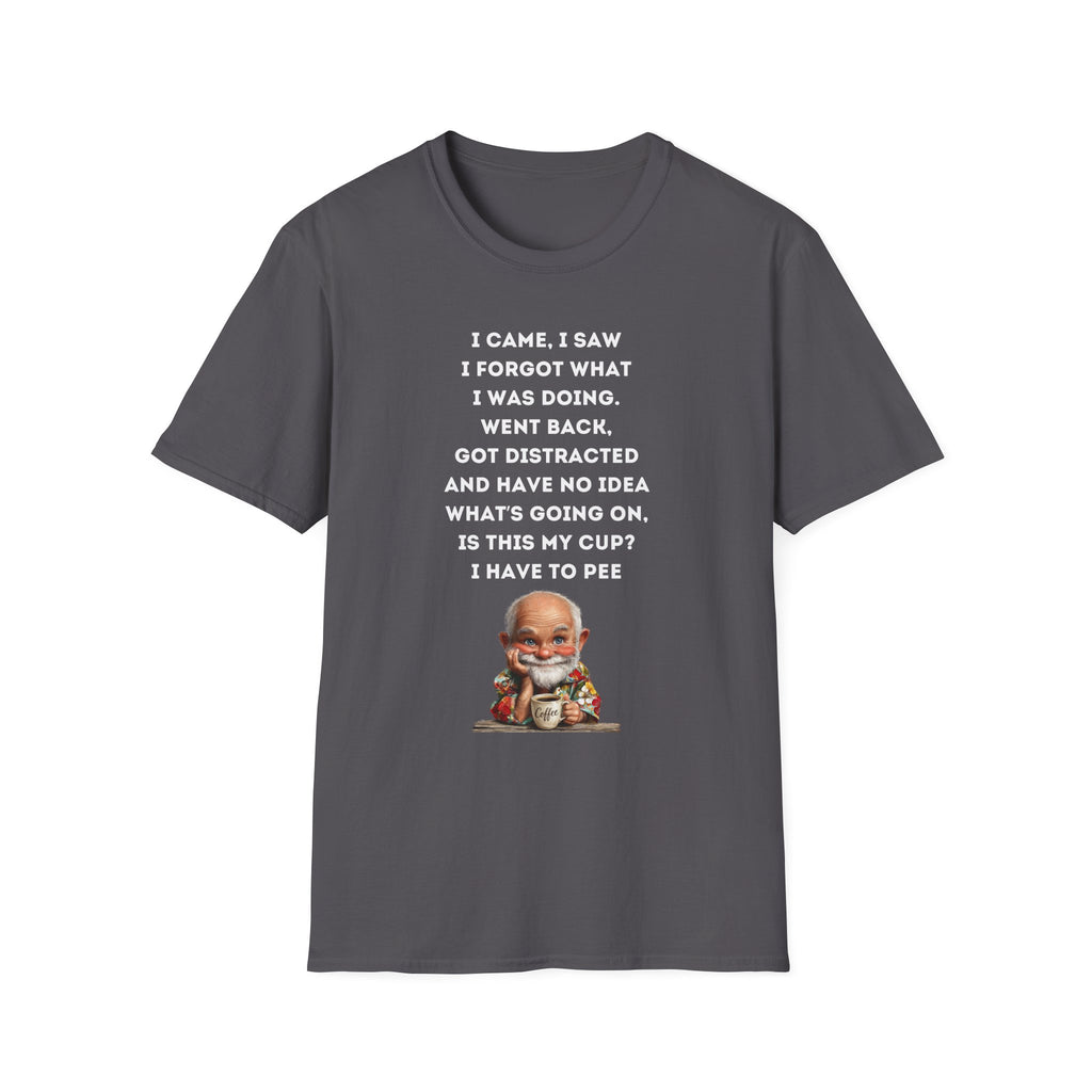 Funny Forgetful Grandpa Quote T-Shirt | Cute Elderly Character, Humorous Text