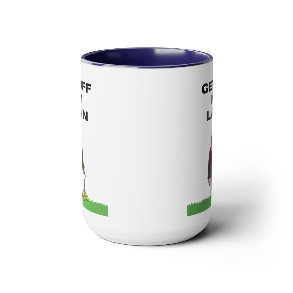 Get Off My Lawn Two-Tone Coffee Mugs, 15oz