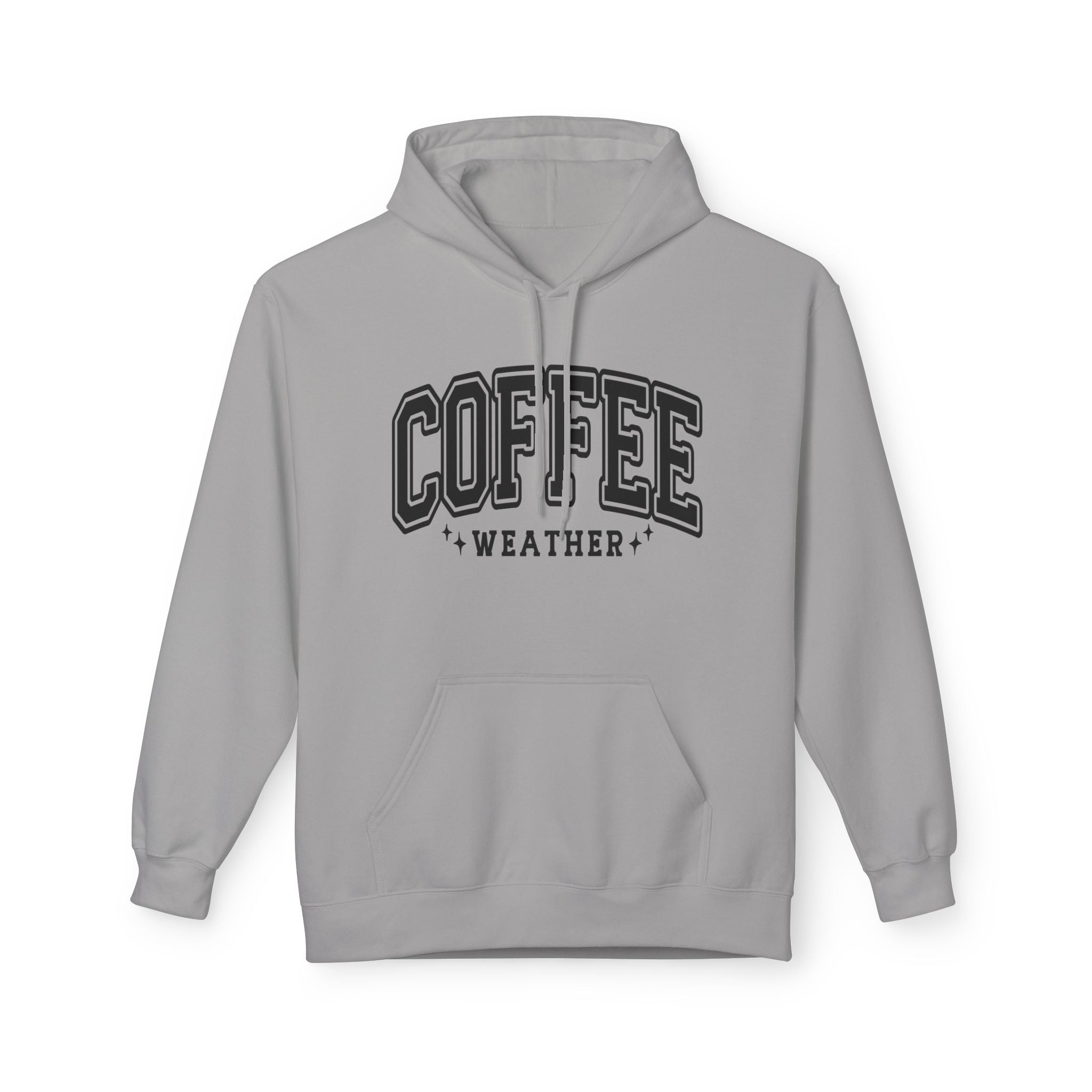 Cozy Coffee Weather Hoodie, Unisex Fleece Sweatshirt, Gift for Coffee Lovers, Fall Fashion, Casual Wear, Everyday Comfort