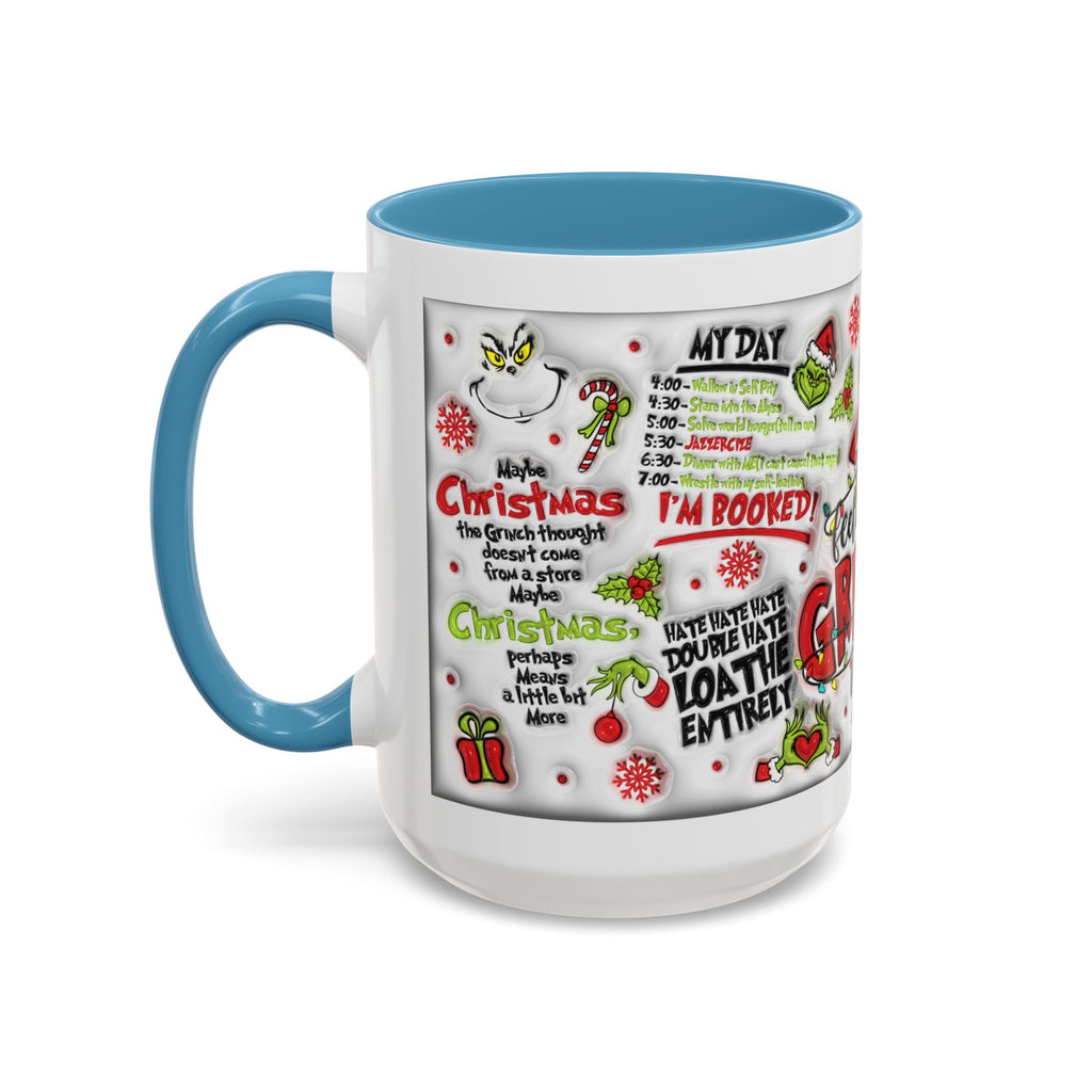 Grinchy Holiday Coffee Mug — "Feeling Extra Grinchy Today" Accent Mug (11/15oz)