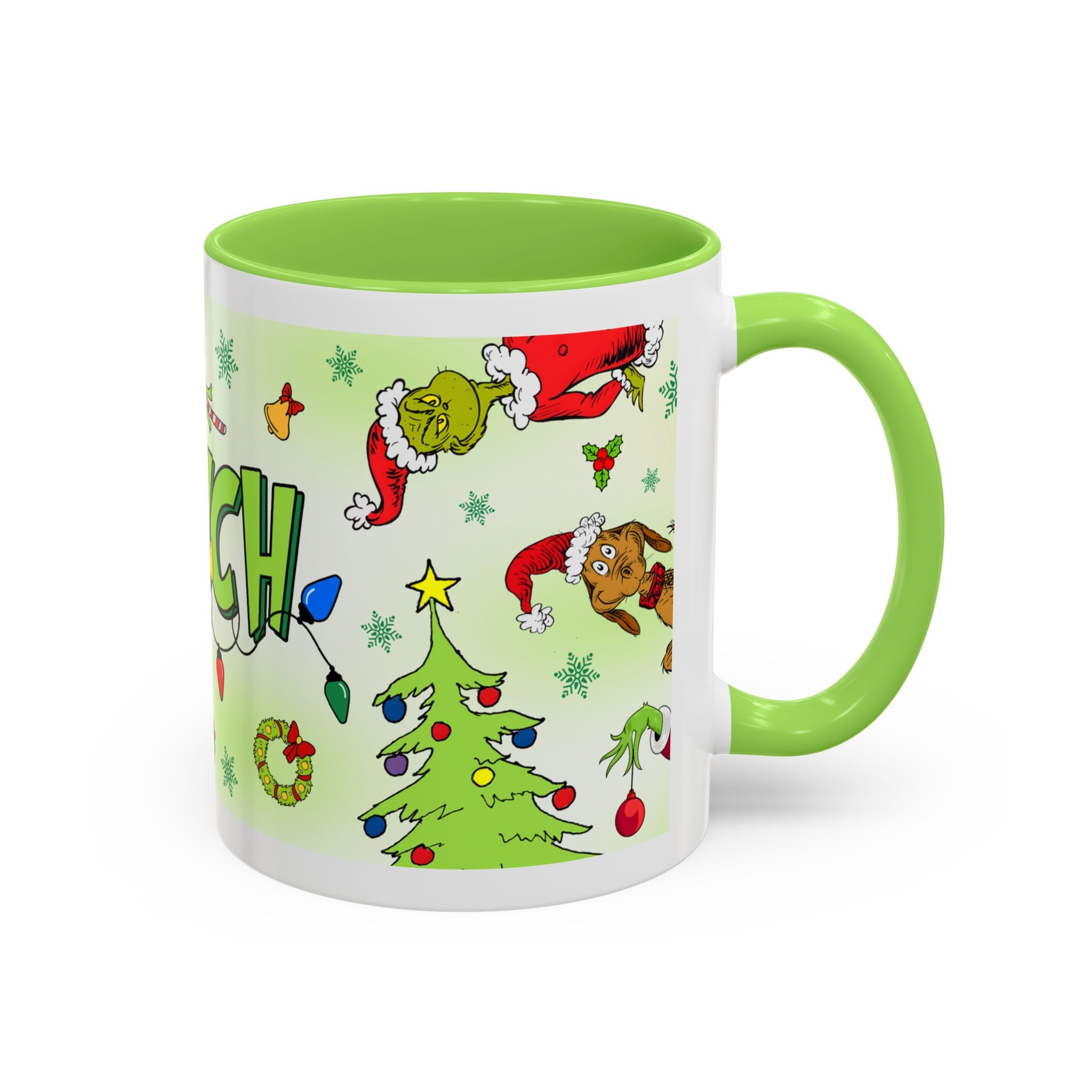 Whimsical The Grinch Mugs, Funny Holiday Gift, Christmas Coffee Cup, Festive Drinkware, Grinch Themed Mug