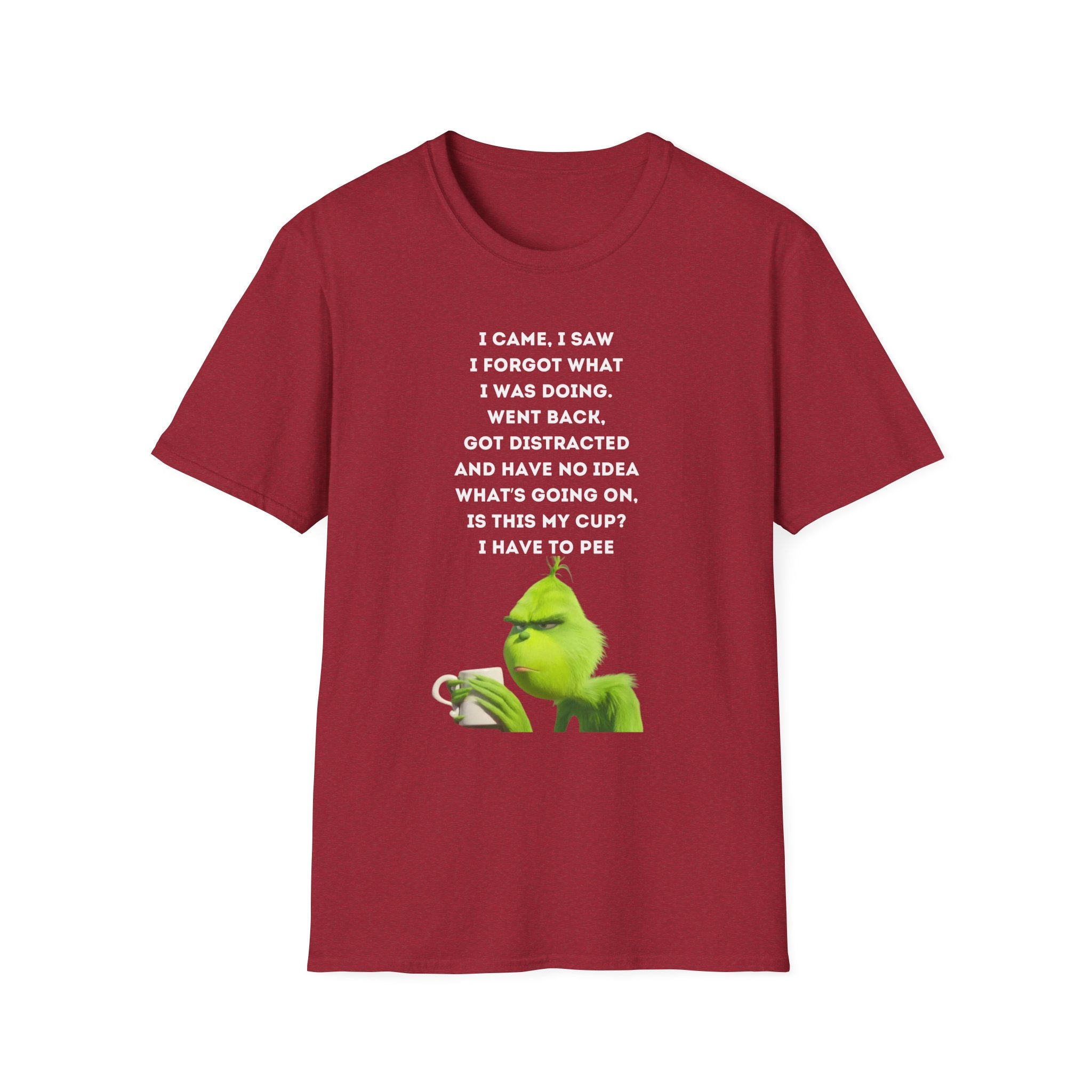Forgetful Grinch Coffee T-Shirt | Funny Meme Holiday Tee