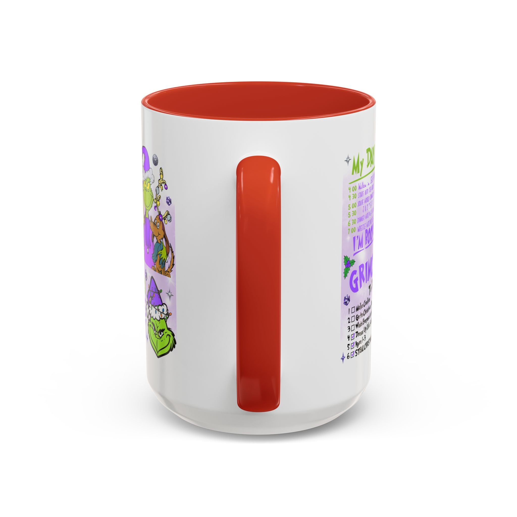Grinchy Accent Coffee Mug - Fun Holiday Gift, Christmas Decor, Grinch Fan Merchandise, Unique Coffee Cup, Holiday Humor