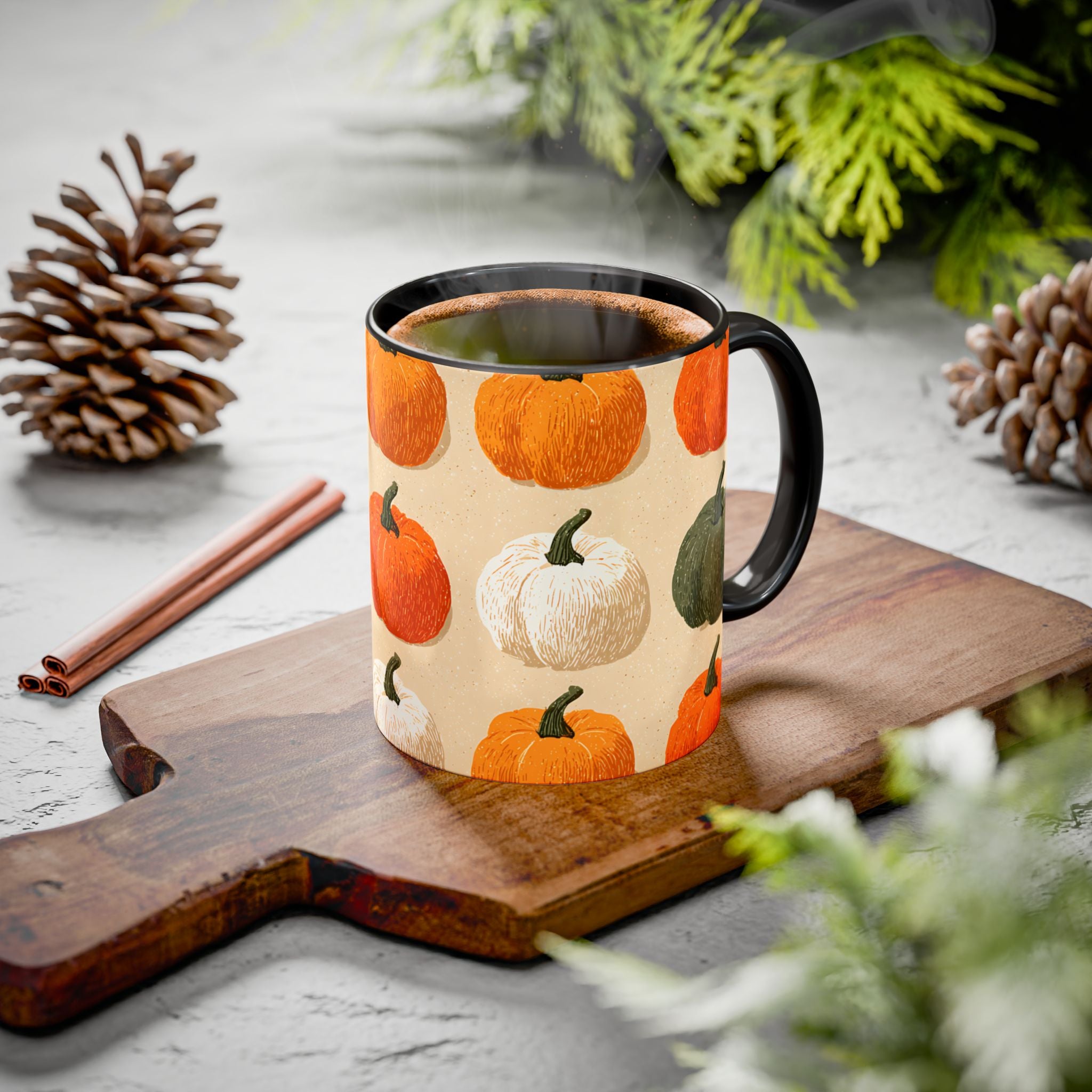 Autumn Pumpkin Mugs - Cozy Coffee Cups for Fall, Seasonal Drinkware, Thanksgiving Gifts, Home Decor, Pumpkin Spice Lovers