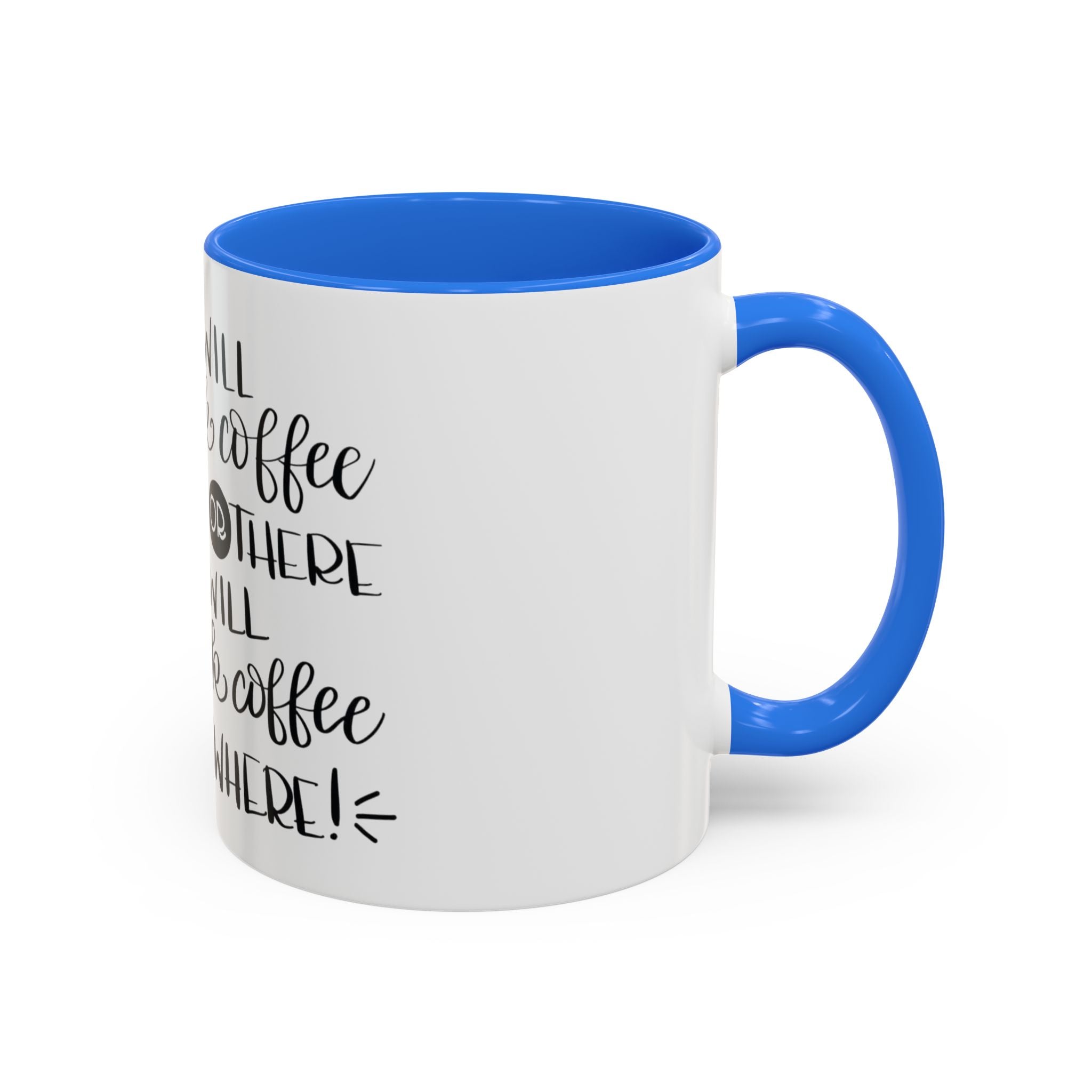 Cat in Hat Coffee Mug — "I Will Drink Coffee Here or There" 11/15oz Color Accent