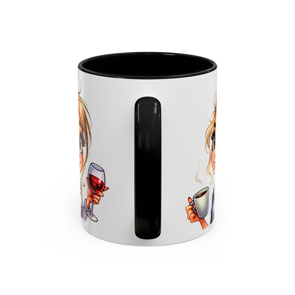 My Day Starts With Coffee and Ends With Wine Mug | Accent Coffee Mug