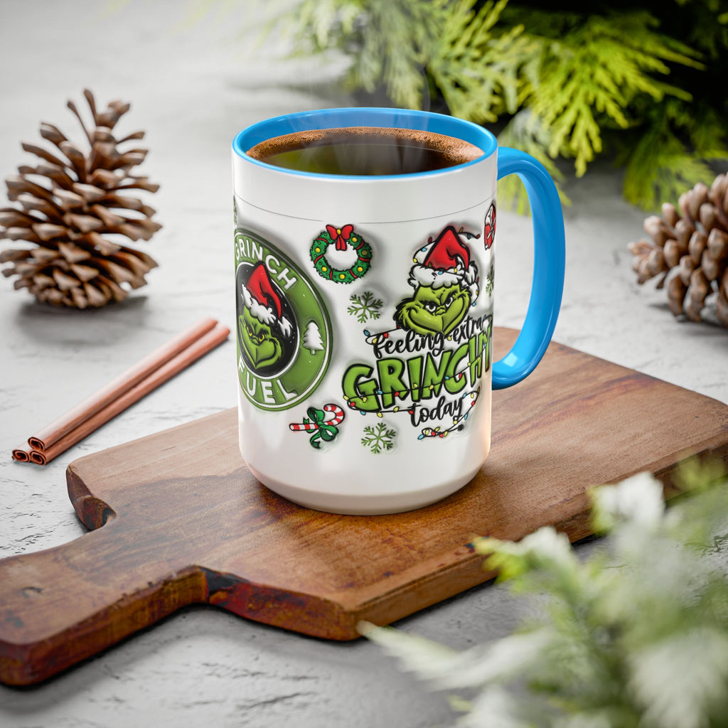 Grinch-themed Coffee Mug, Fun Holiday Gift, Christmas Mug, Grinch Fuel, Unique Grinchy Decor, Extra Grinchy Mug