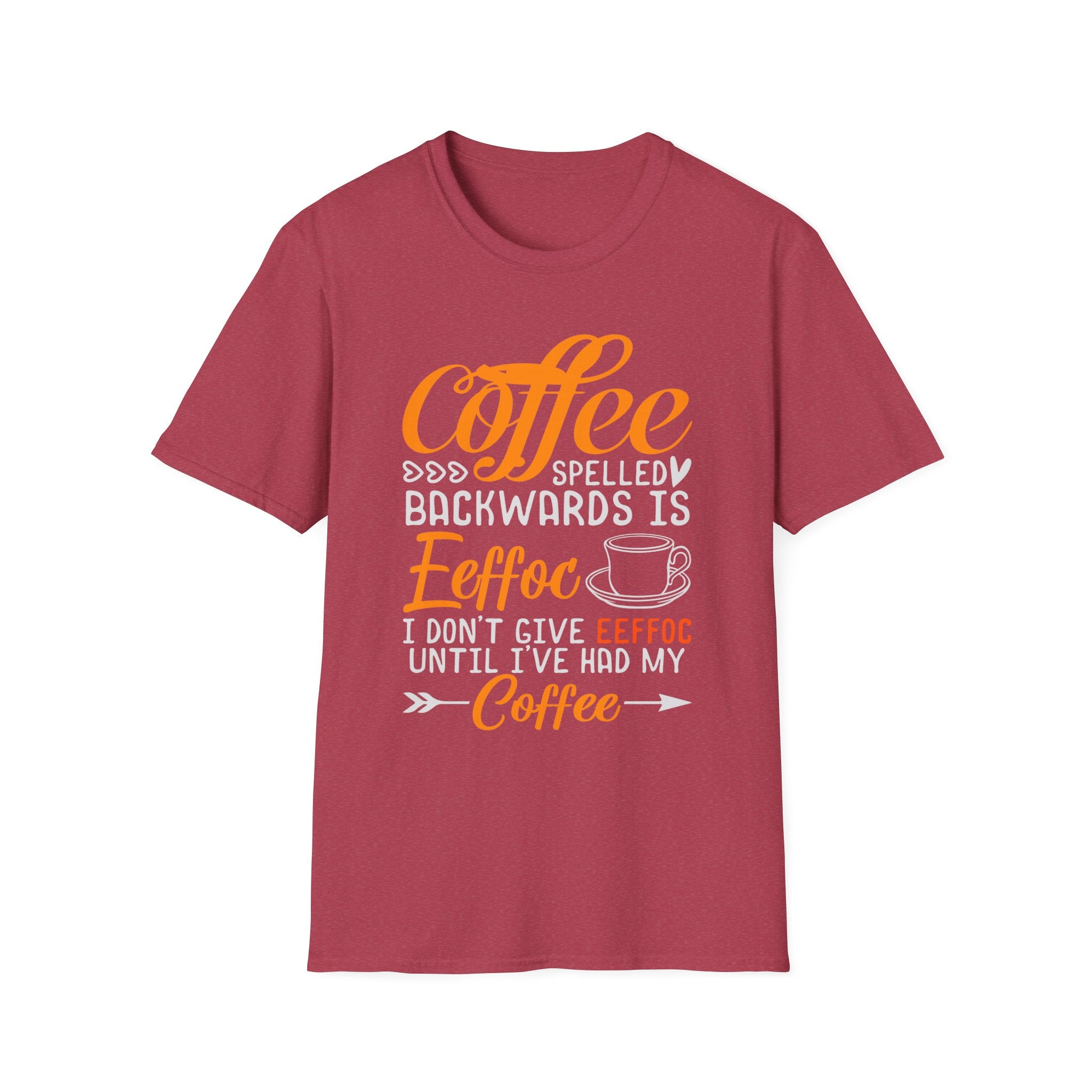 Eeffoc Coffee T-Shirt, Unisex Tee, Caffeine Lover Shirt, Funny Graphic Tee, Coffee Gift for Men and Women