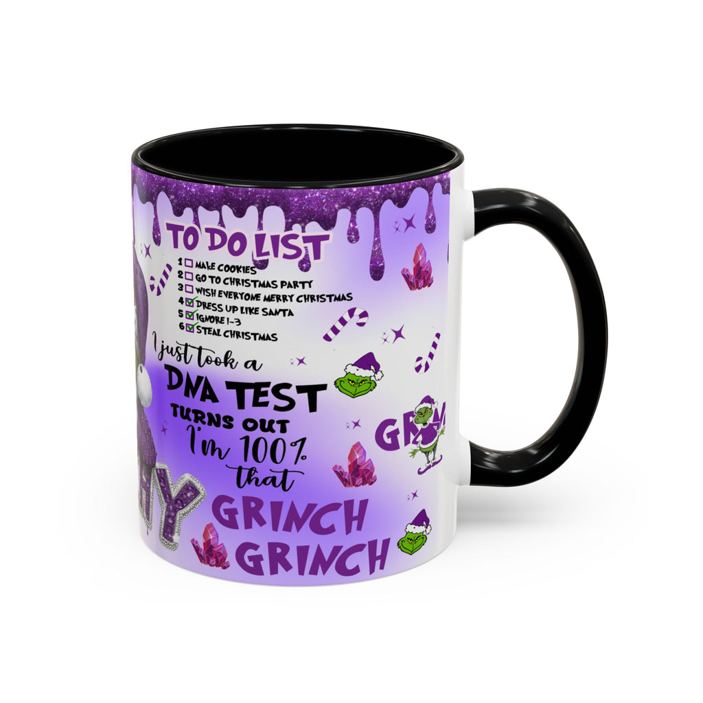 Grinchy Coffee Mug - Fun Holiday Mug, Christmas Gift, Office Decor, Grinch Lovers, DNA Test Humor