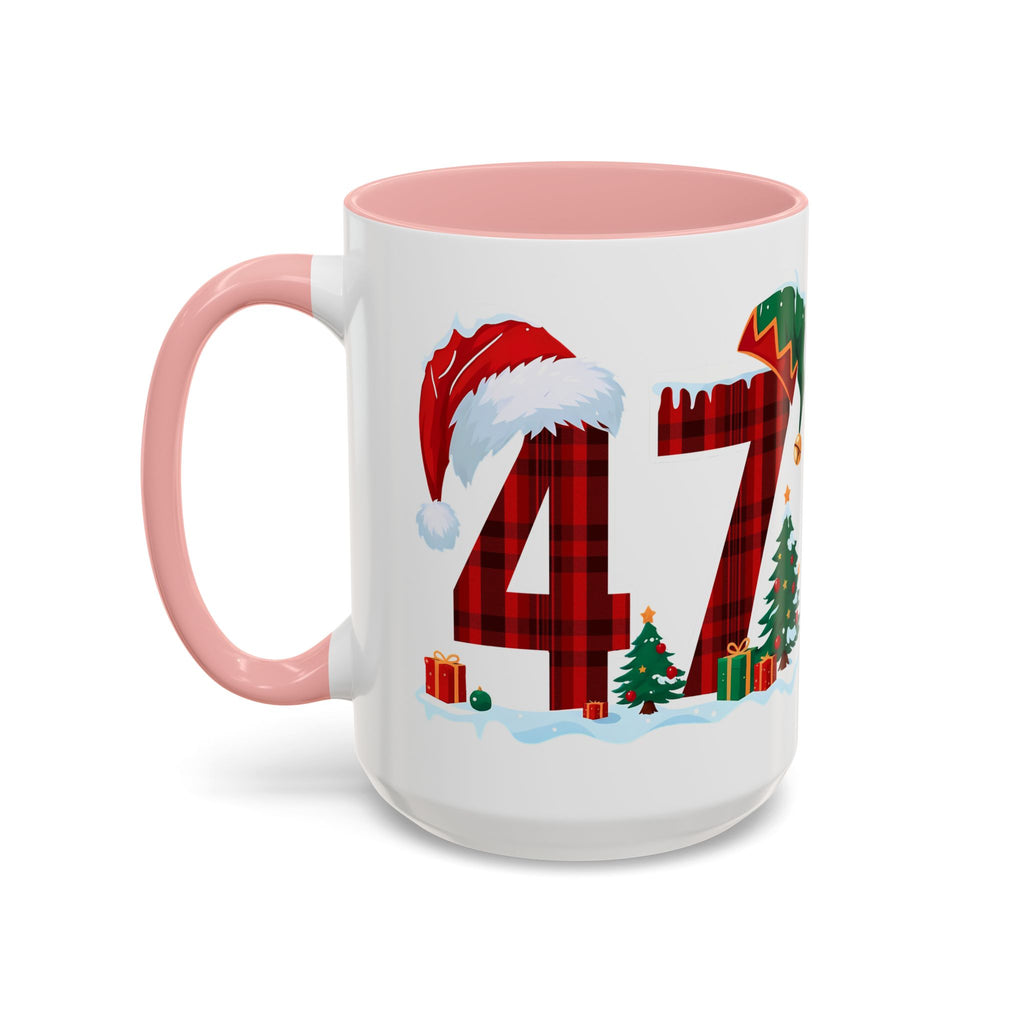 President 47 Trump Christmas Mug | Accent Coffee Mug