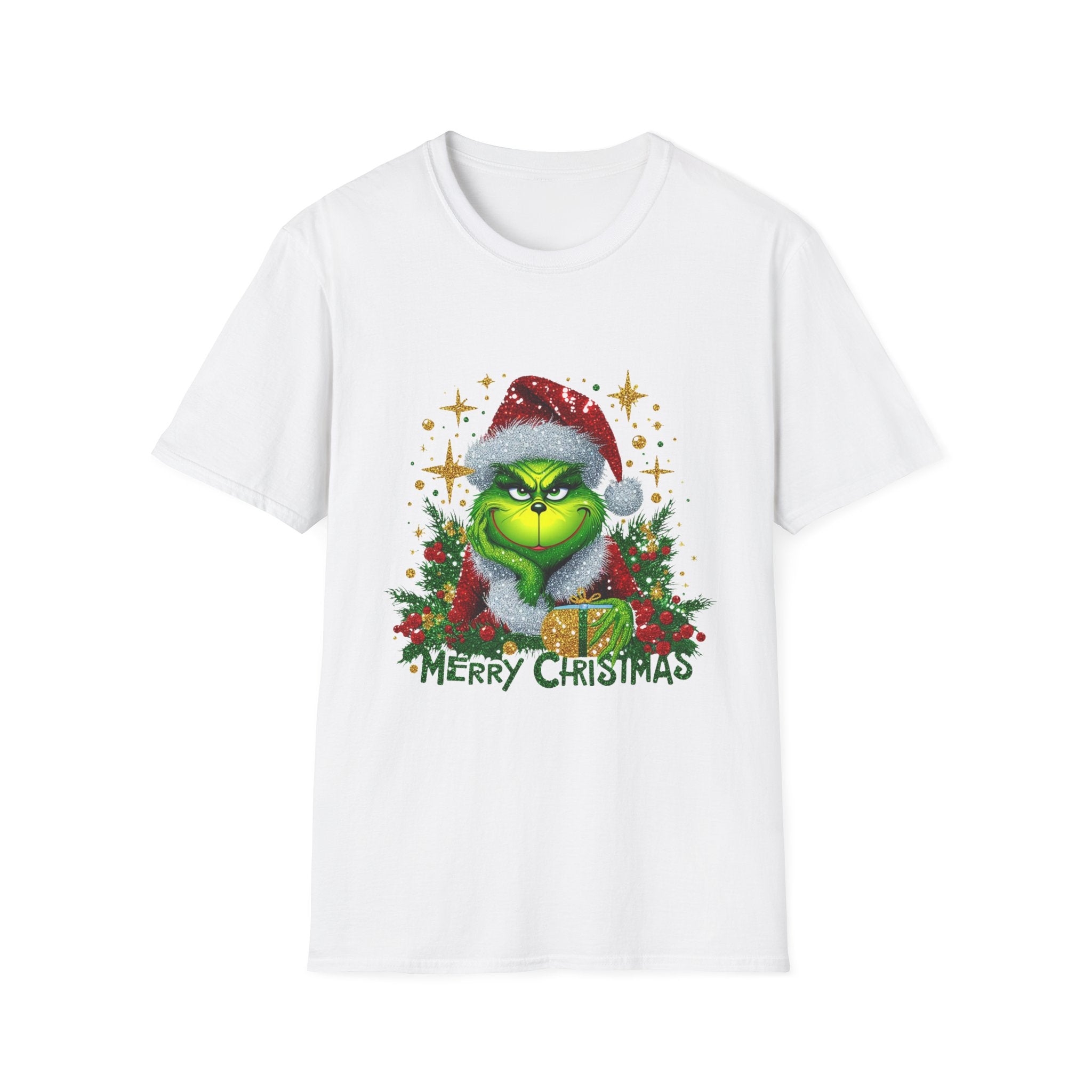 Grinch Christmas T-Shirt | Unisex Softstyle Tee | Merry Christmas Tee | Holiday Gift | Festive Apparel | Cute Grinch Shirt | Xmas Fashion