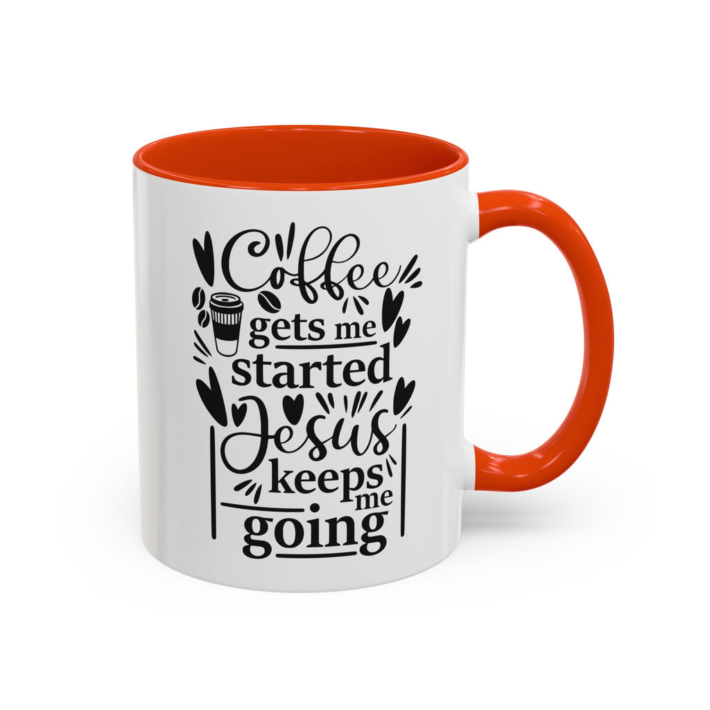 Faithful Morning Mug, Christian Coffee Cup, Religious Tea Mug, Jesus and Coffee Drinkware, Colorful Ceramic Mug