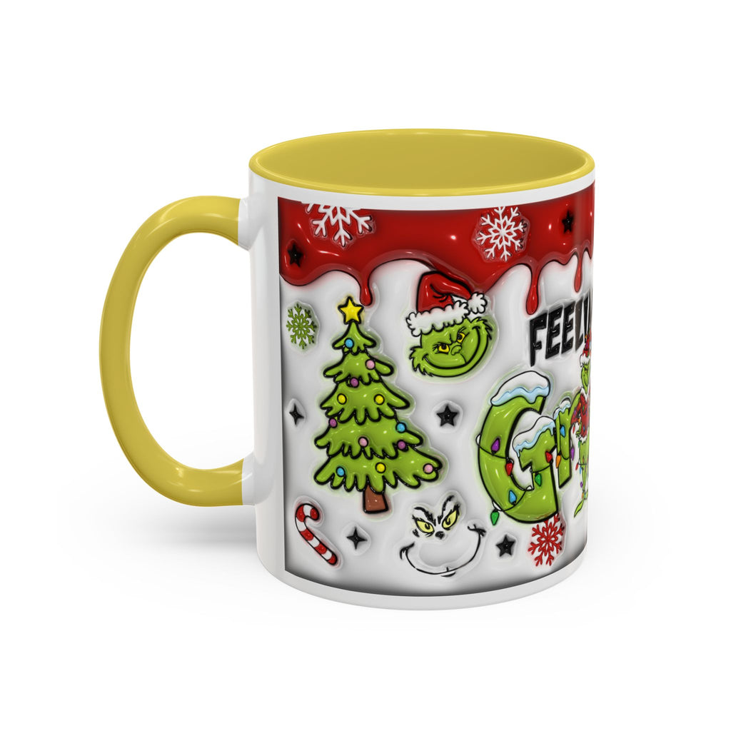 Grinch Holiday Mug - Feeling Extra Grinchy Today! Christmas Gift, Funny Coffee Cup, Holiday Decor, Winter Warmth