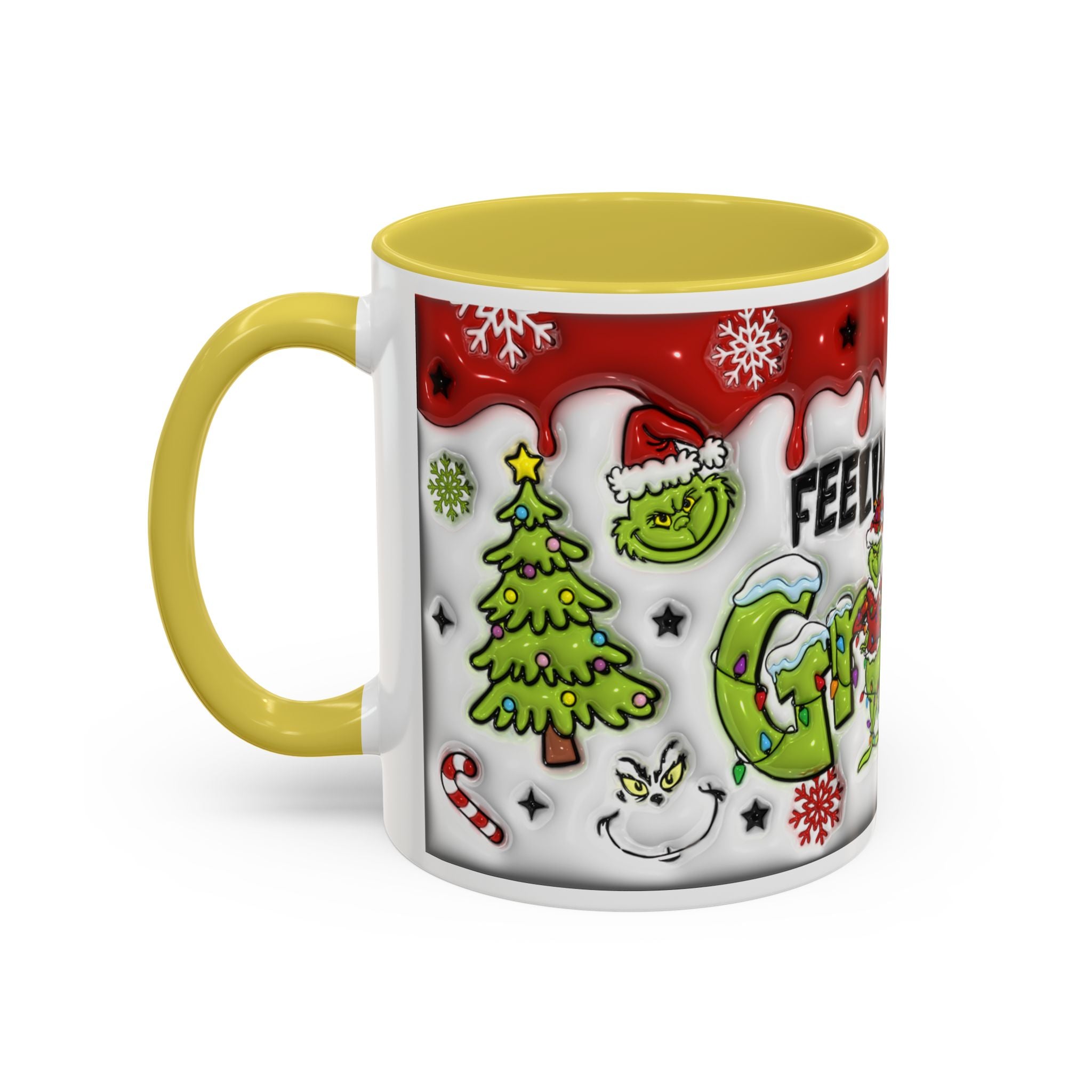 Grinch Holiday Mug - Feeling Extra Grinchy Today! Christmas Gift, Funny Coffee Cup, Holiday Decor, Winter Warmth