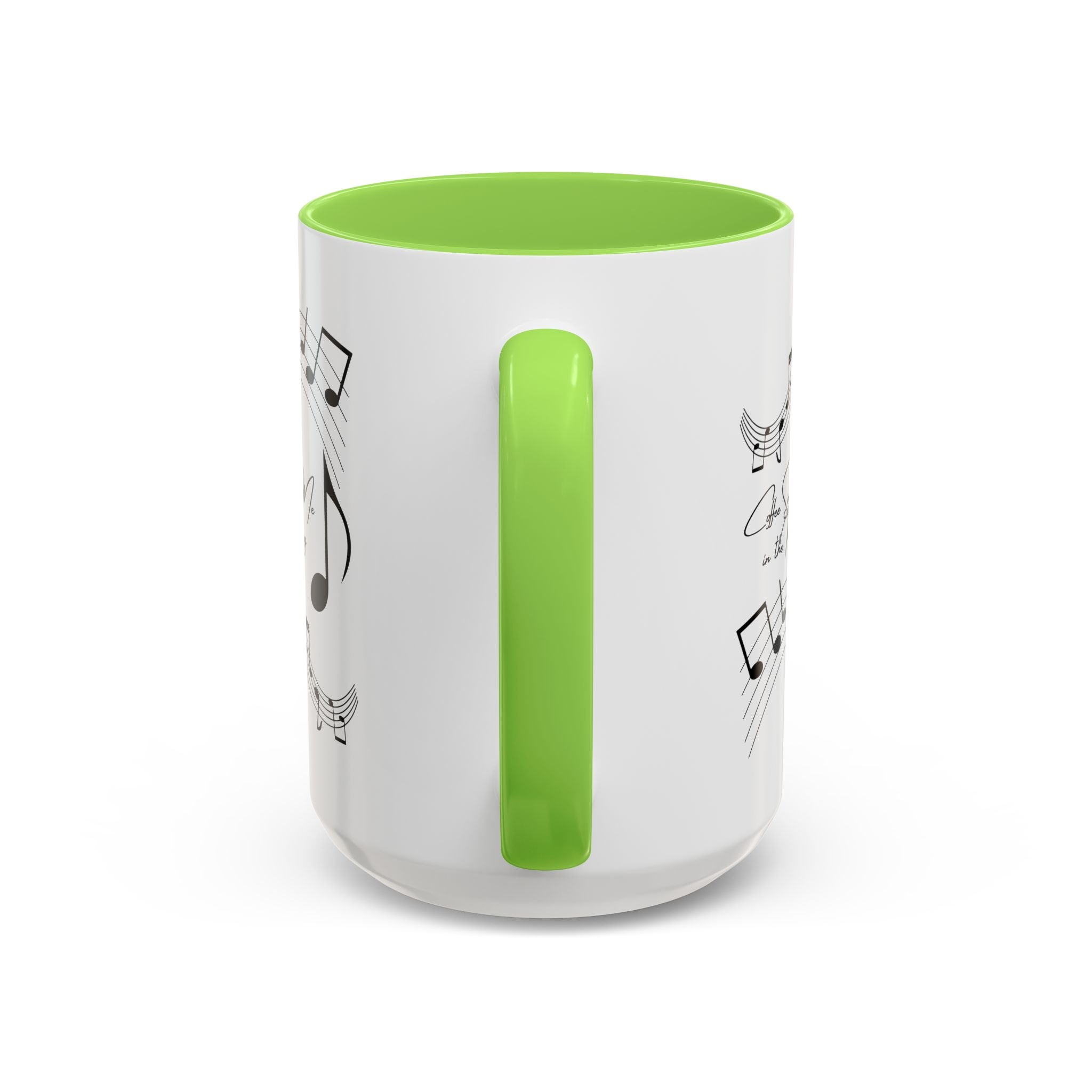 Coffee Sings to Me in the Morning - White Ceramic Mug Many Colors
