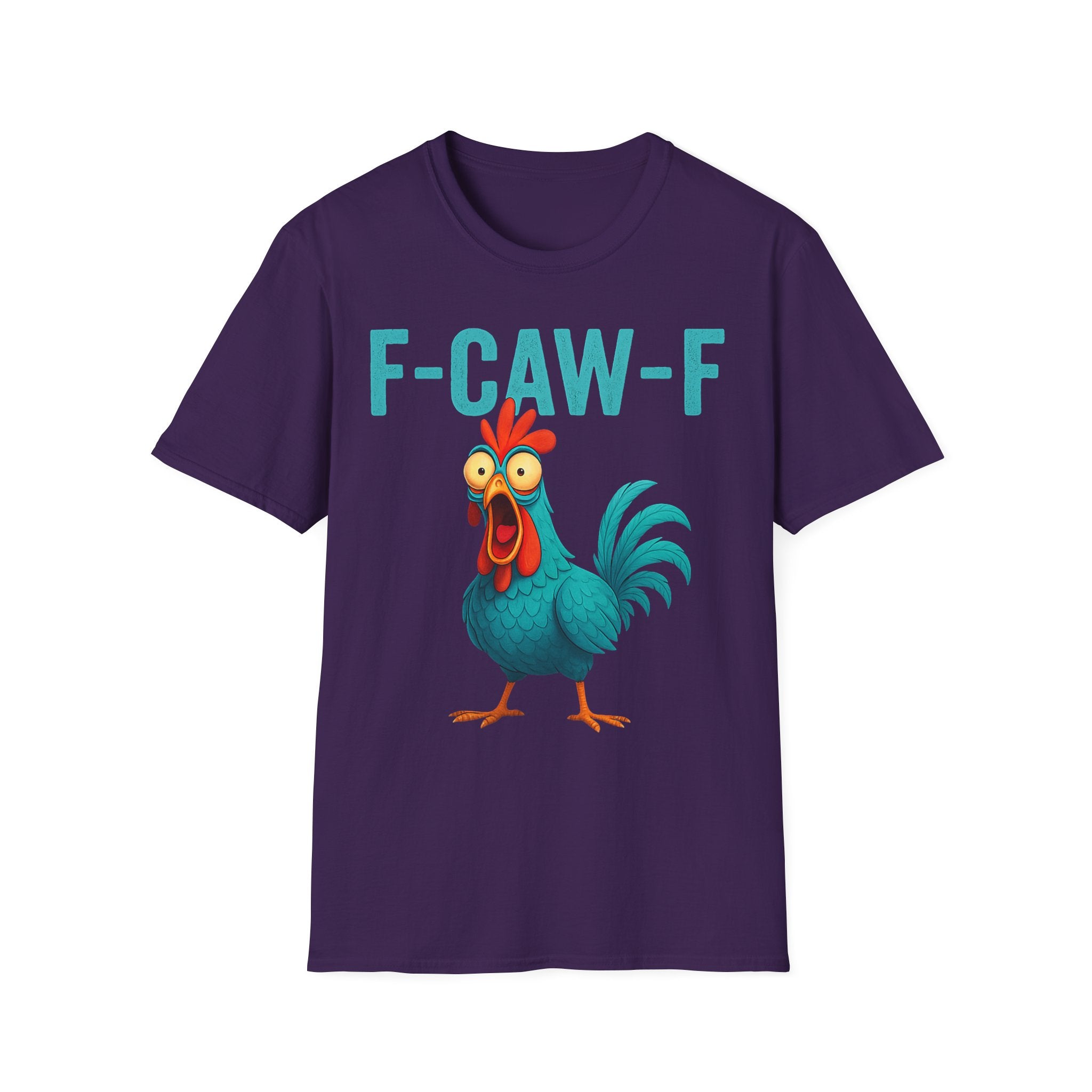 Effects of Coffee - Funny F-Caw-F Chicken T-Shirt, Humorous Tee, Gift for Poultry Lovers, Unisex Relaxed Shirt, Cartoon Animal Shirt