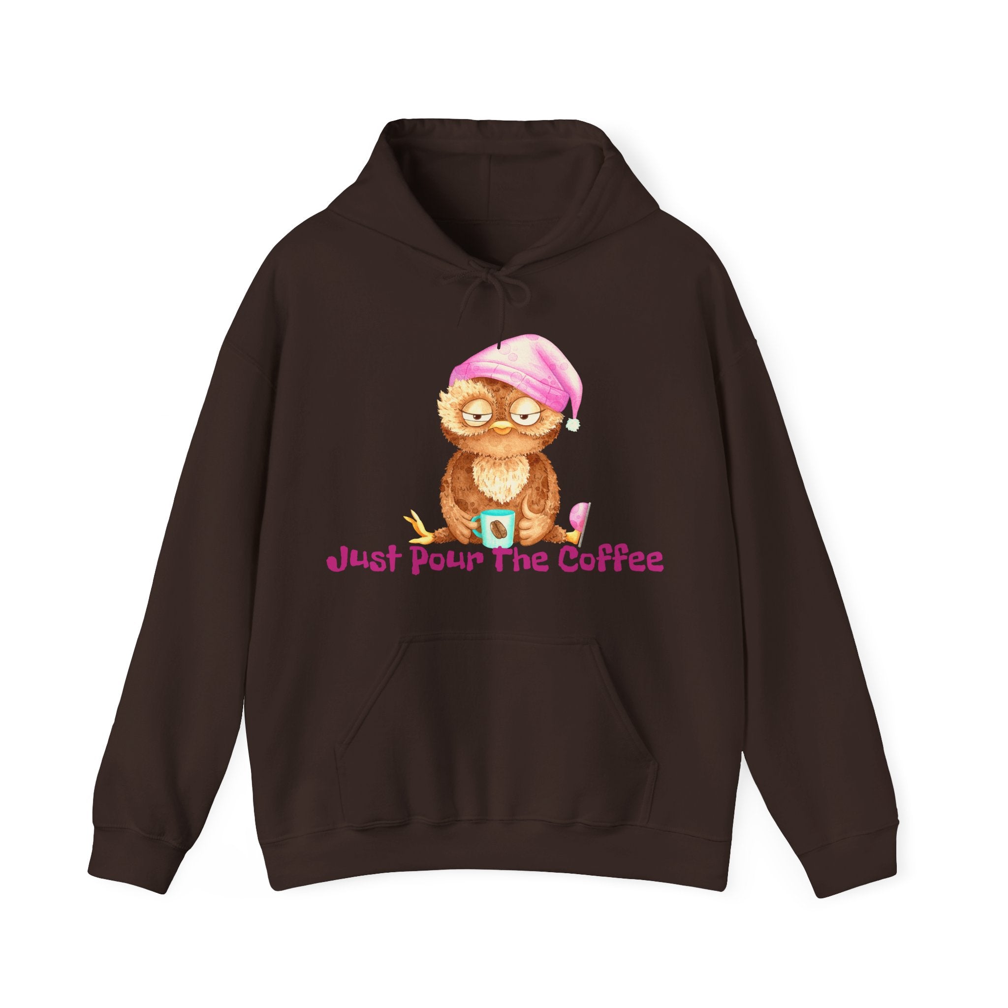 Just Pour The Coffee - Men's and Woman's Heavy Blend Hooded Sweatshirt