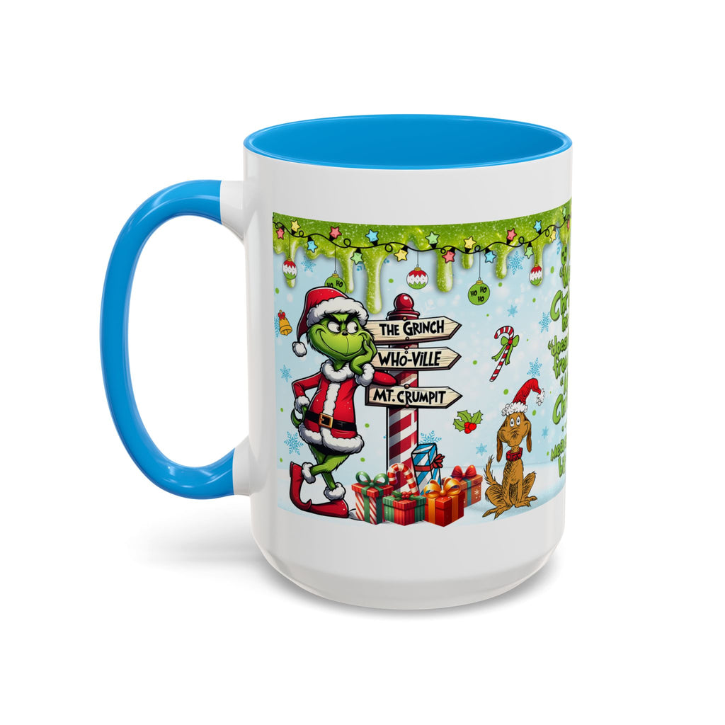 Grinch Christmas Mug | Colorful 11oz 15oz Ceramic Coffee Cup