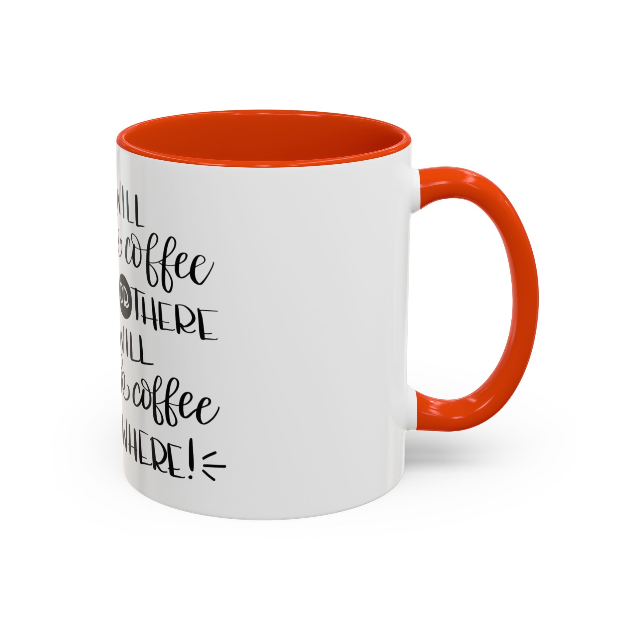 Cat in Hat Coffee Mug — "I Will Drink Coffee Here or There" 11/15oz Color Accent
