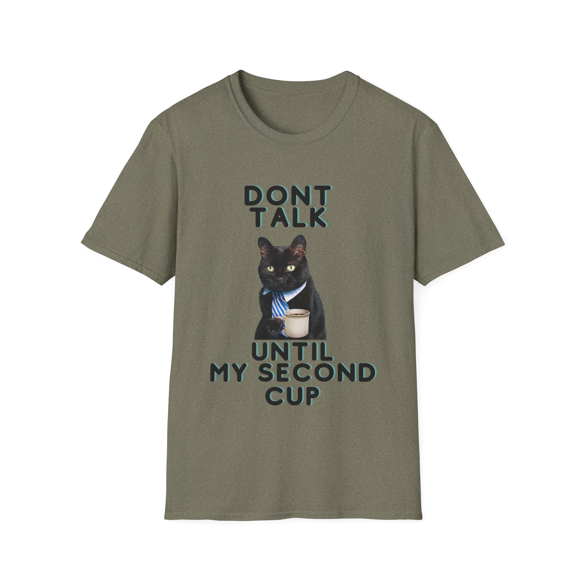 Don't Talk Until My Second Cup - Unisex Softstyle T-Shirt