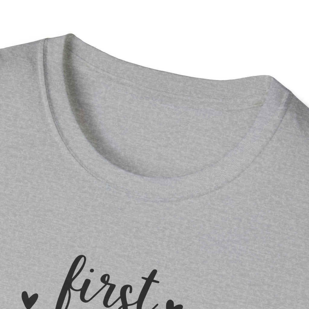First I Drink Coffee - Unisex Softstyle T-Shirt