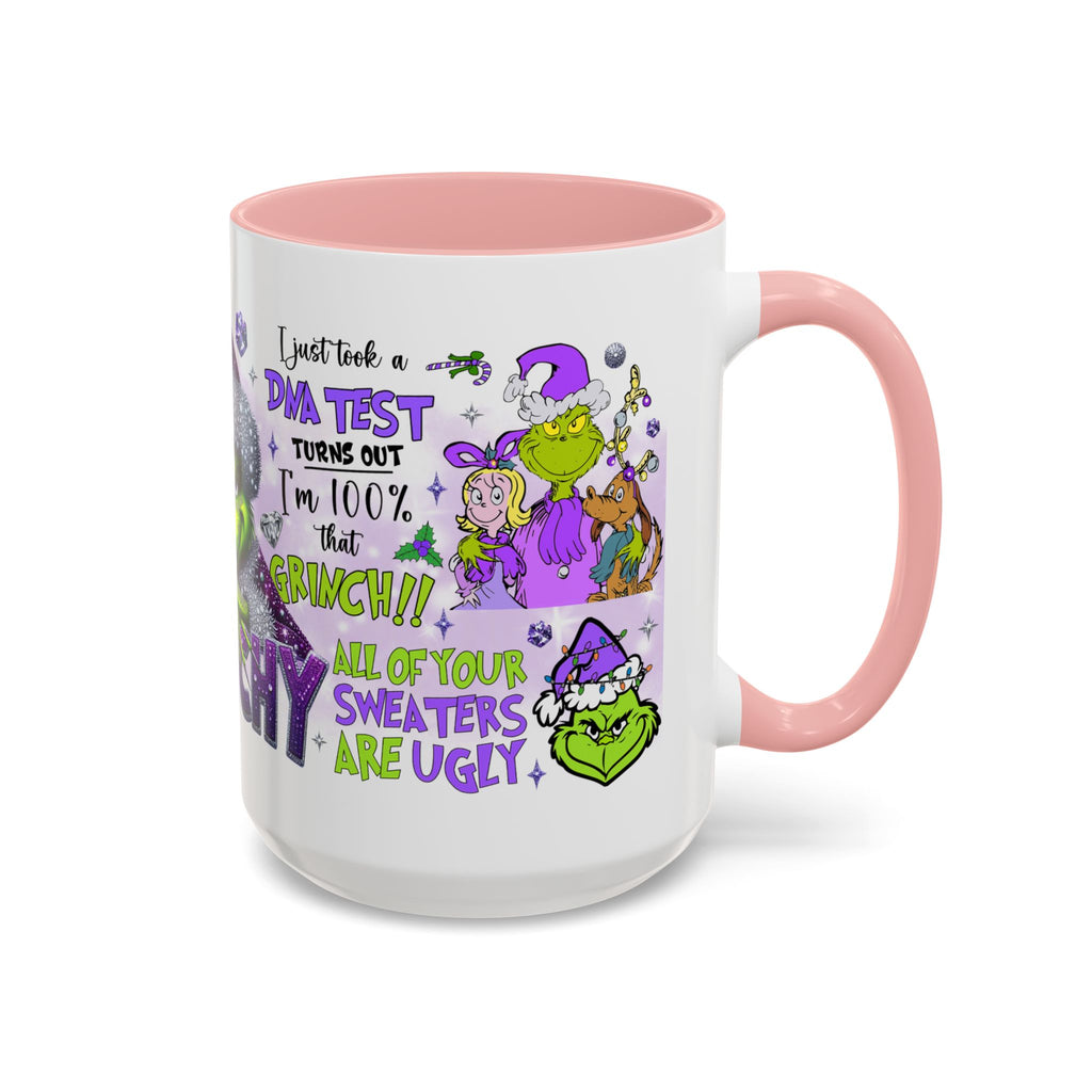 Grinchy Accent Coffee Mug - Fun Holiday Gift, Christmas Decor, Grinch Fan Merchandise, Unique Coffee Cup, Holiday Humor