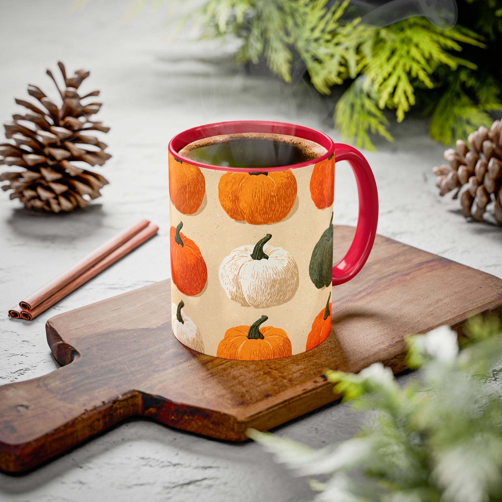 Autumn Pumpkin Mugs - Cozy Coffee Cups for Fall, Seasonal Drinkware, Thanksgiving Gifts, Home Decor, Pumpkin Spice Lovers