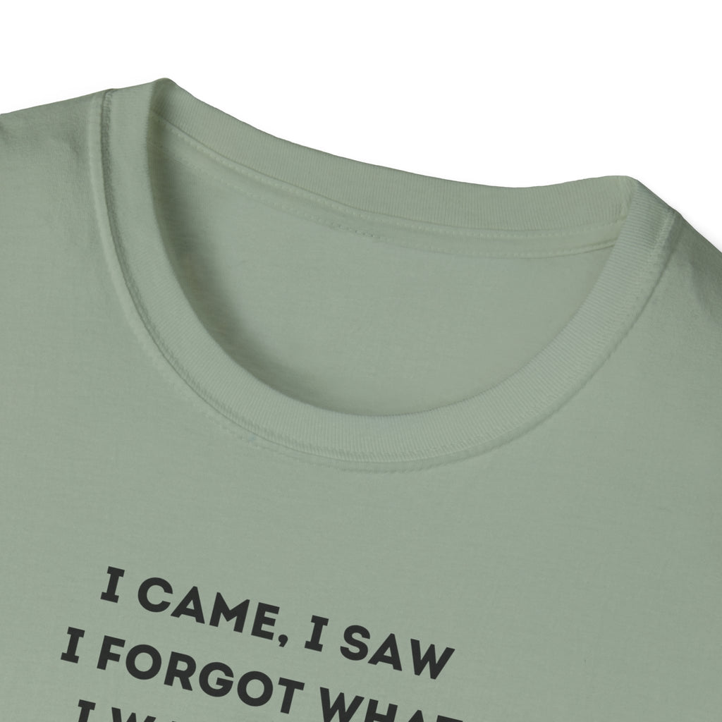 Forgetful Mini Character I Have To Pee T-Shirt | Funny Quote Tee