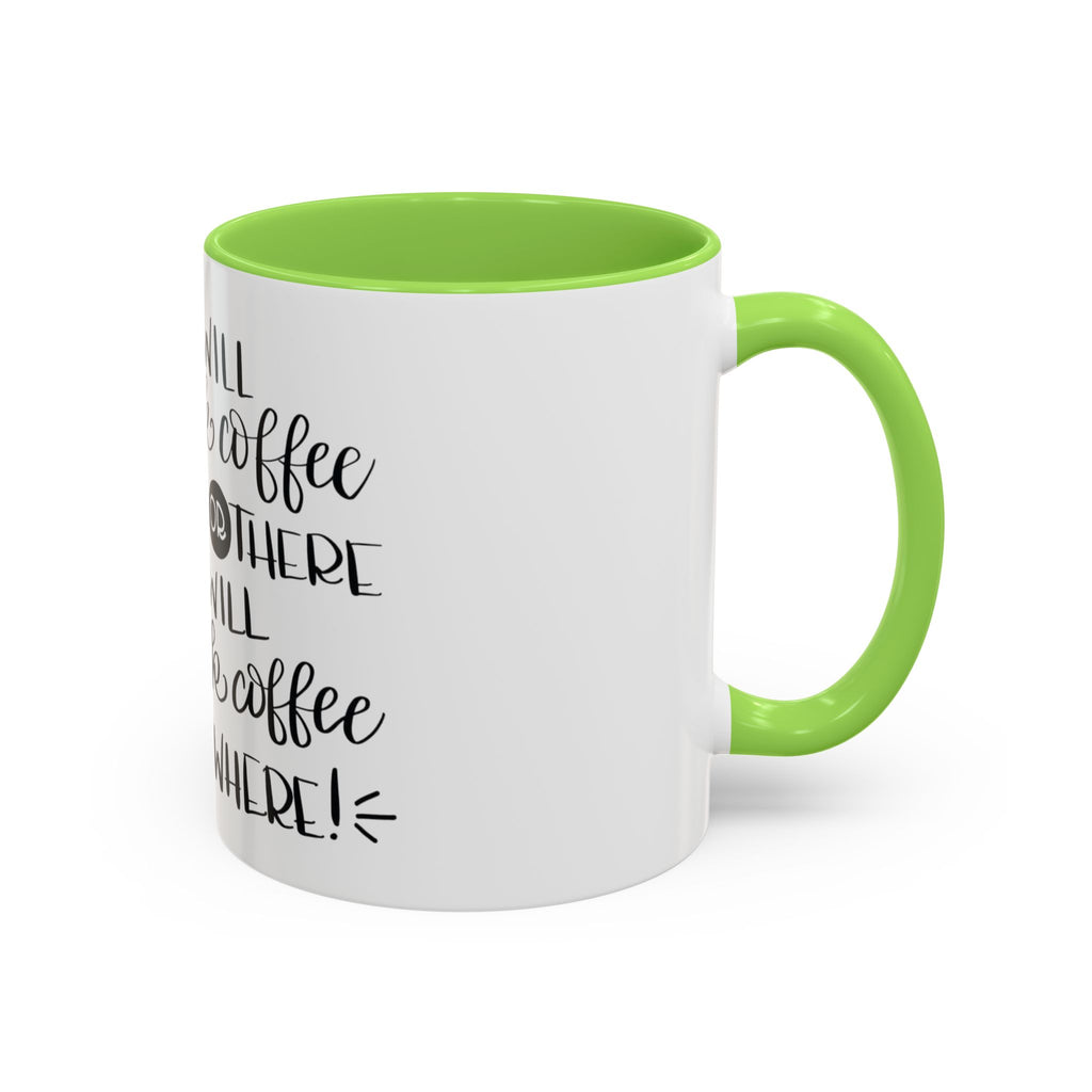 Cat in Hat Coffee Mug — "I Will Drink Coffee Here or There" 11/15oz Color Accent