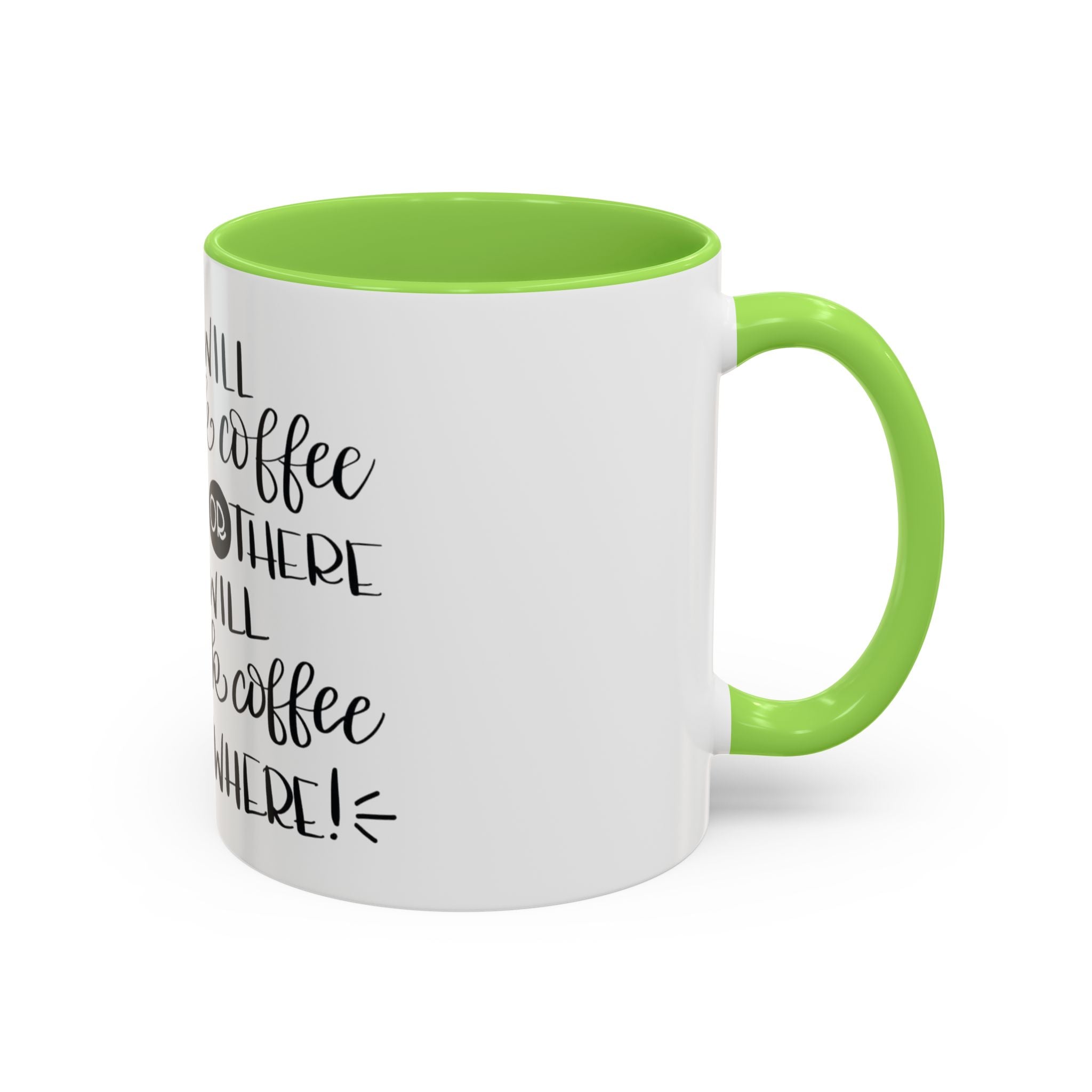 Cat in Hat Coffee Mug — "I Will Drink Coffee Here or There" 11/15oz Color Accent