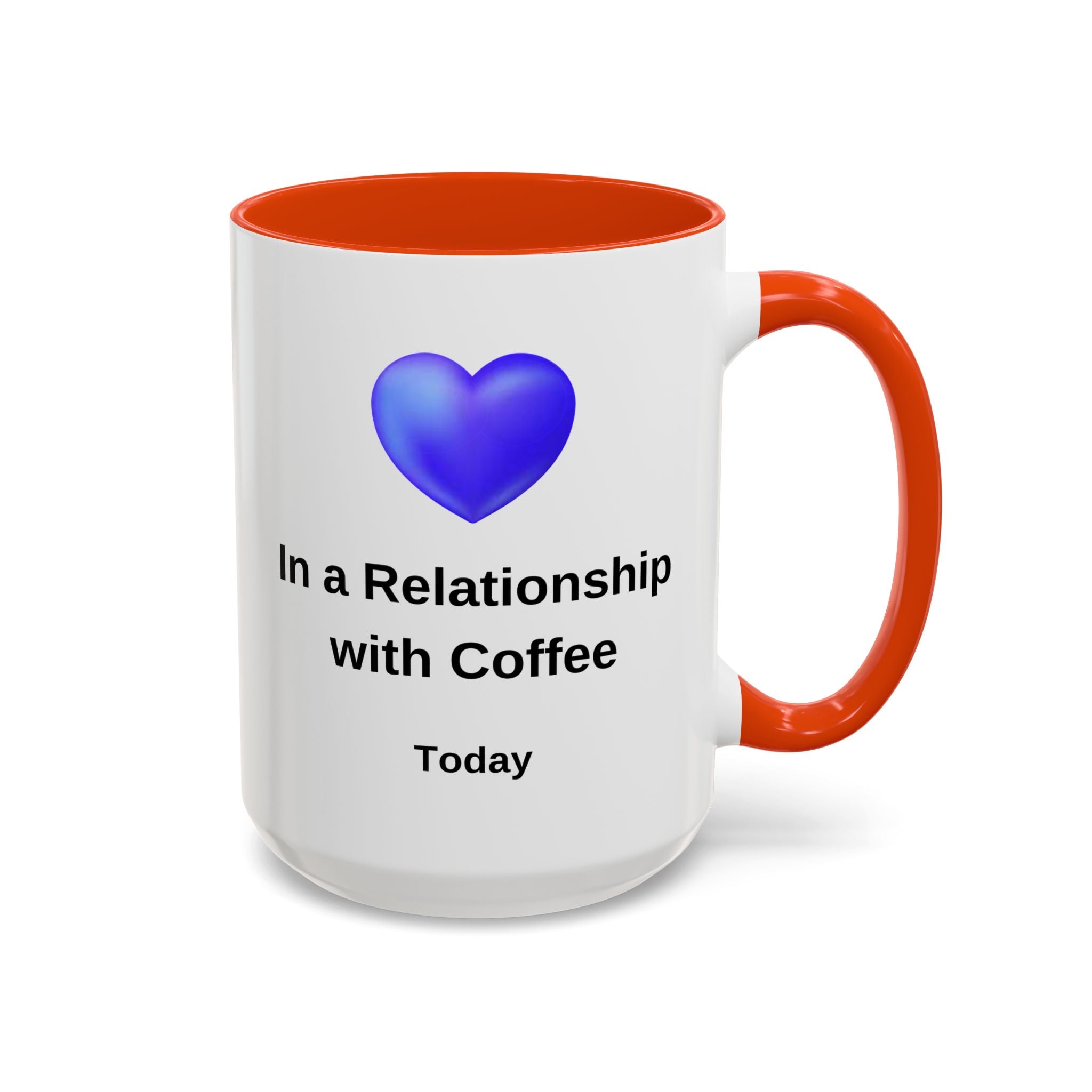 Coffee Lover Mug, Funny Coffee Cup Gift, Relationship with Coffee, Colorful Ceramic Mug, Coffee Addict Mug, Coffee Gift for Her, Coffee Mug