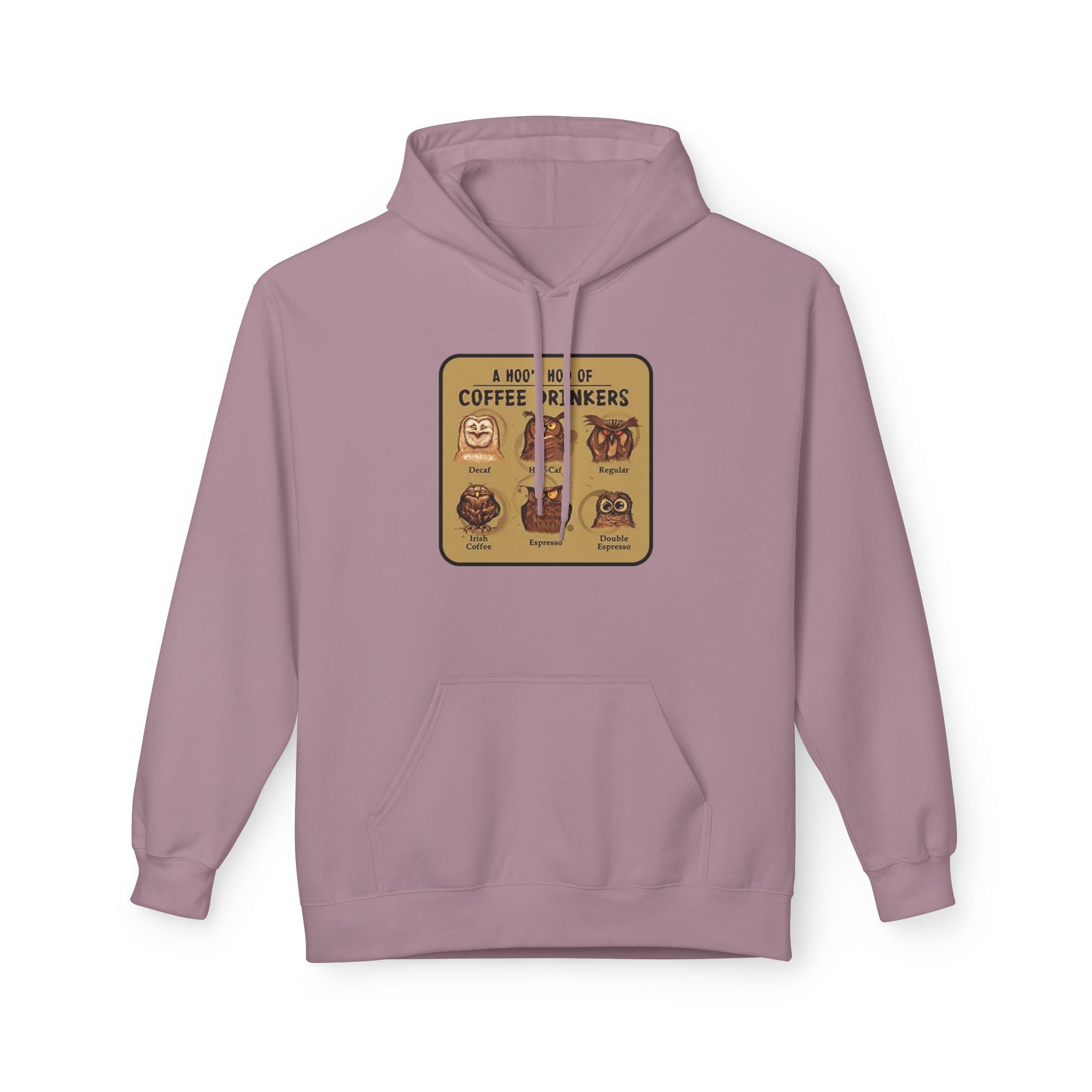 Coffee Drinkers Chart Hoodie | Coffee Types Illustration, Retro Cafe Design