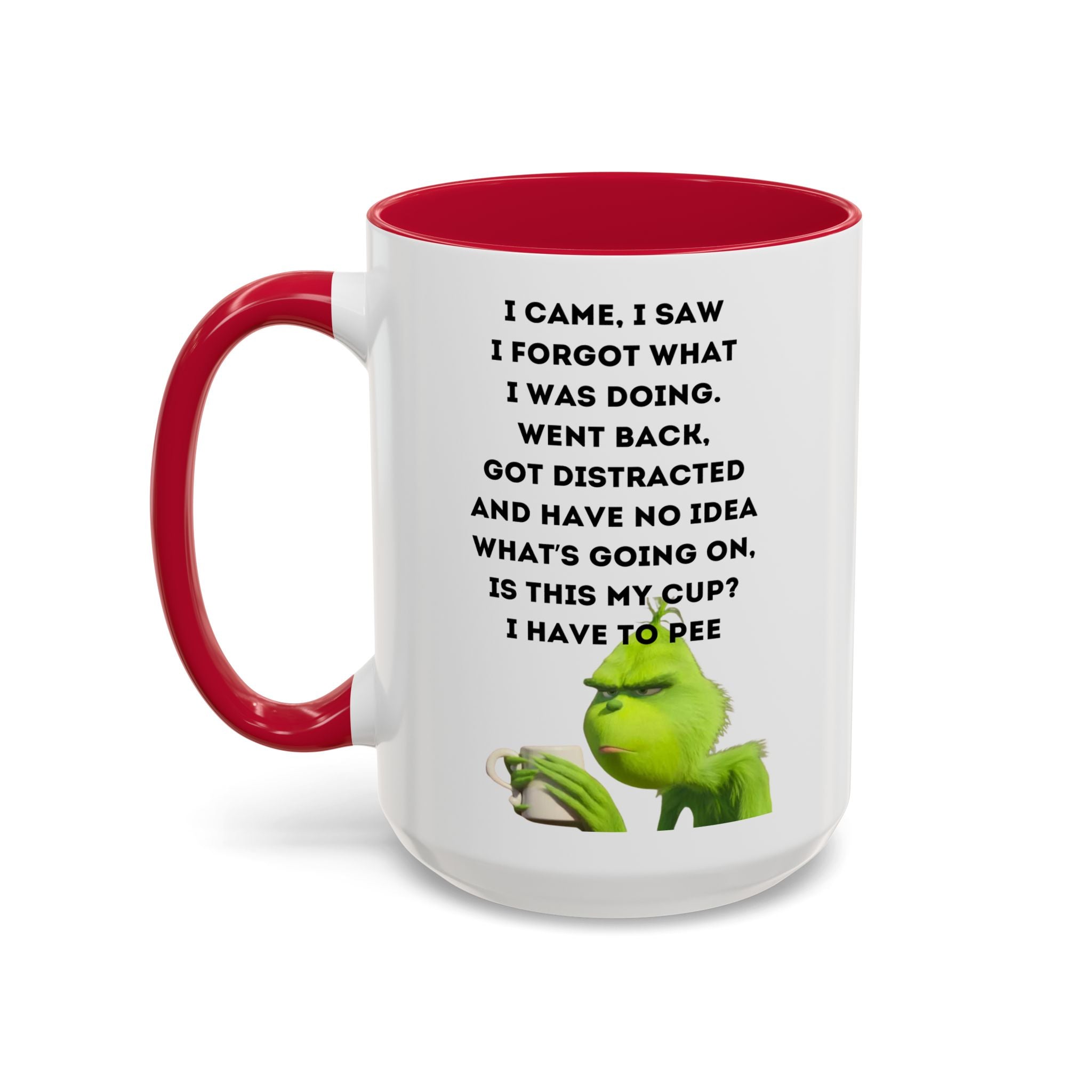 Colorful Grinch Coffee Mug, Fun Holiday Gift, Funny Tea Cup, Quirky Kitchen Decor, Grinch Fan Mug, Christmas Gift Idea