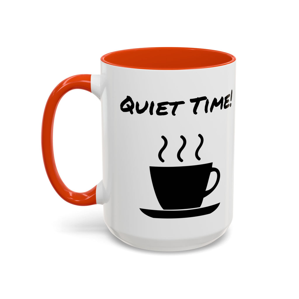 Quiet Time Coffee Mug — Black Accent 11oz/15oz