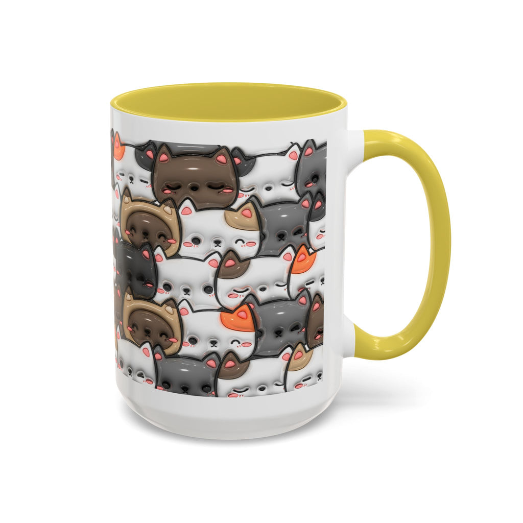 Colorful Cat Mugs - Cute Pet Lover Gift, Cat-Themed Coffee Cup, Cat Lover's Mug, Fun Kitchen Decor, Feline Art Drinkware