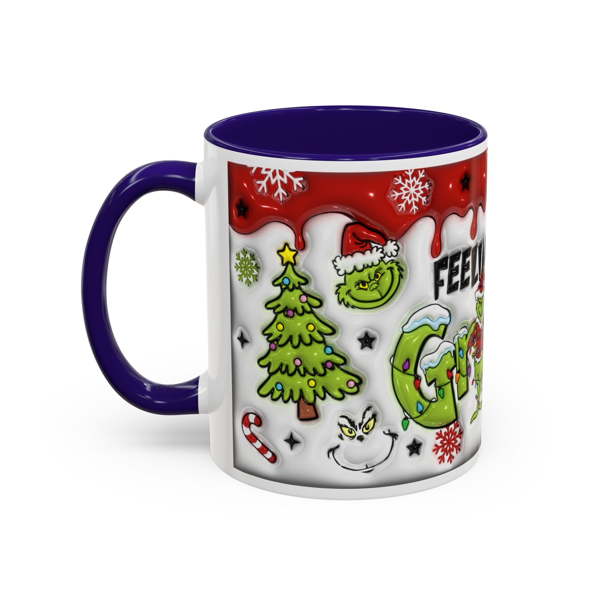Grinch Holiday Mug - Feeling Extra Grinchy Today! Christmas Gift, Funny Coffee Cup, Holiday Decor, Winter Warmth