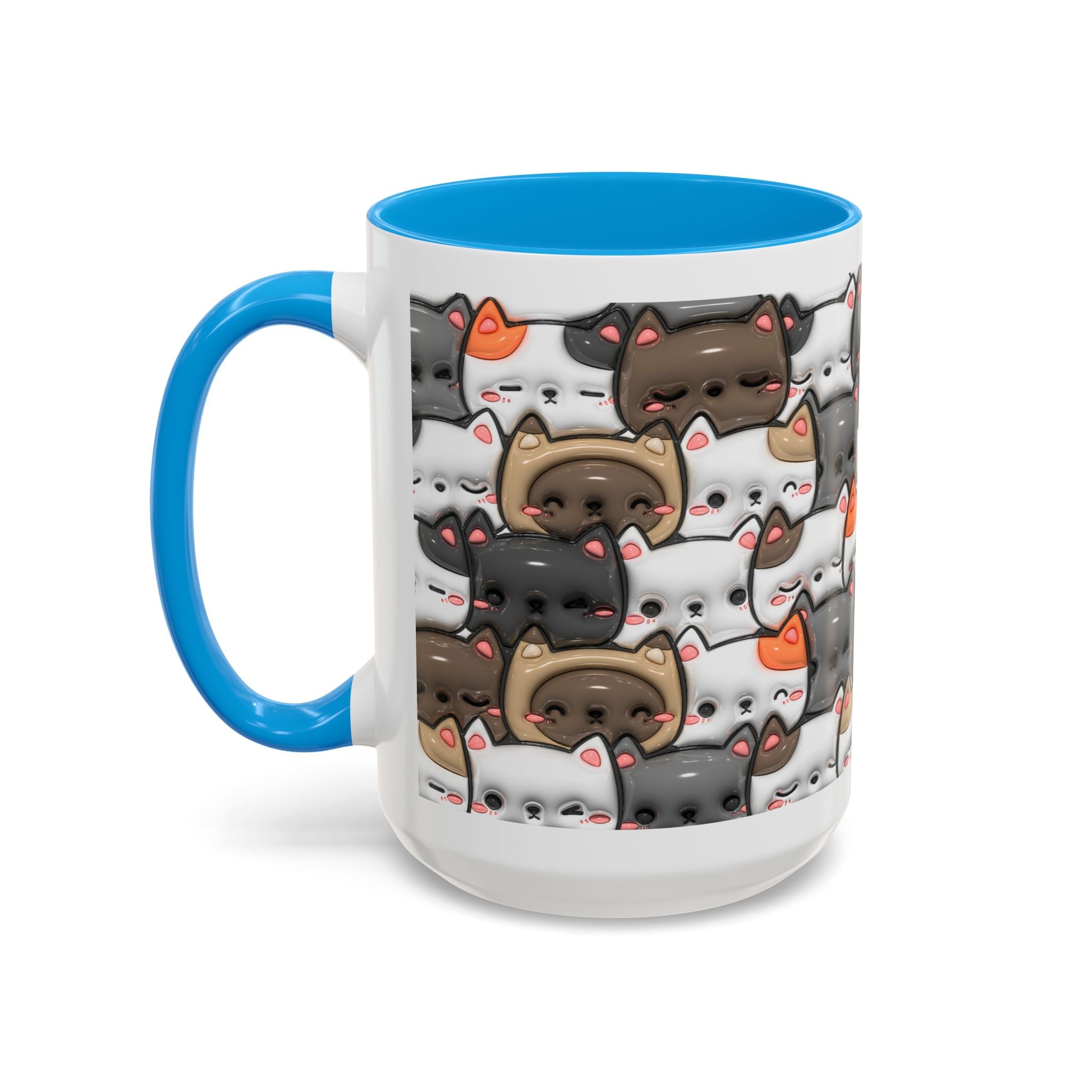 Colorful Cat Mugs - Cute Pet Lover Gift, Cat-Themed Coffee Cup, Cat Lover's Mug, Fun Kitchen Decor, Feline Art Drinkware