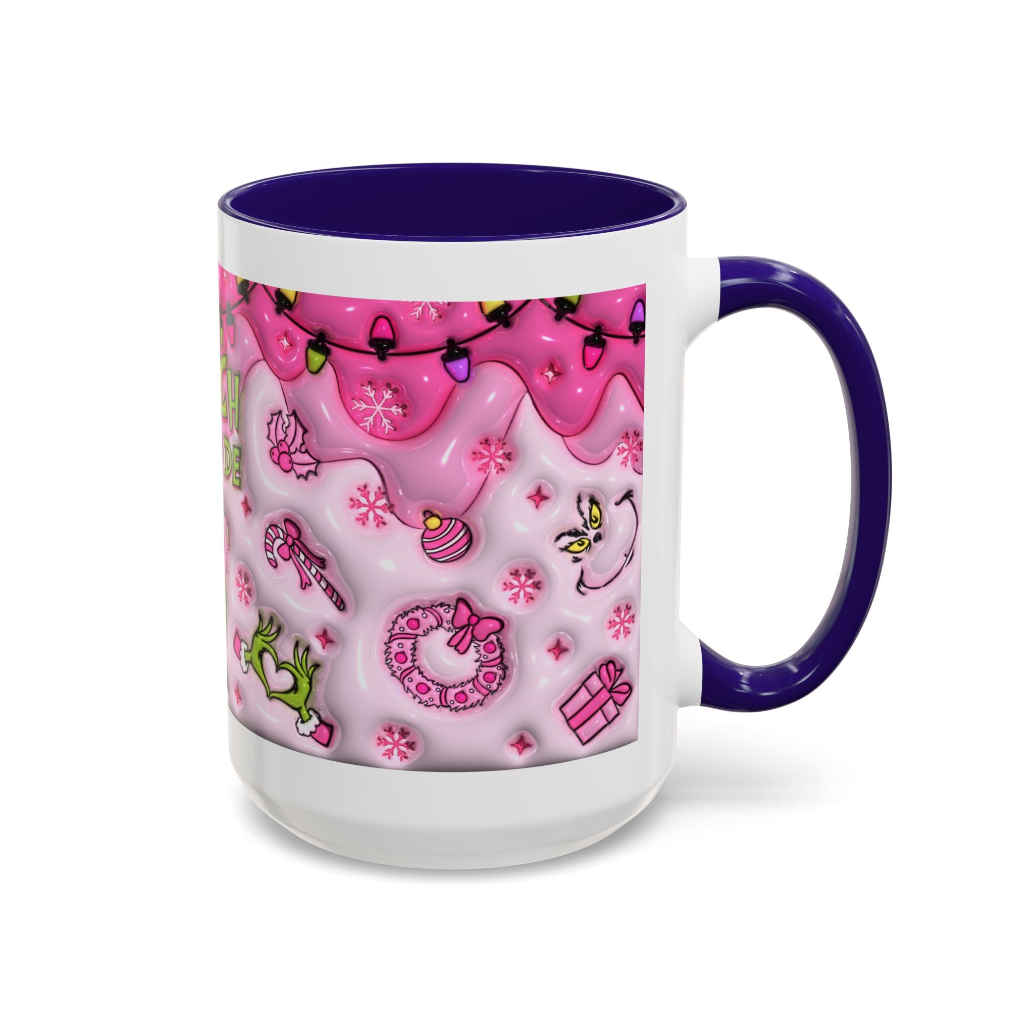 Colorful Grinch Mug, Holiday Gift, Whimsical Drinkware, Festive Coffee Cup, Christmas Decor, Grinch Mode Mug