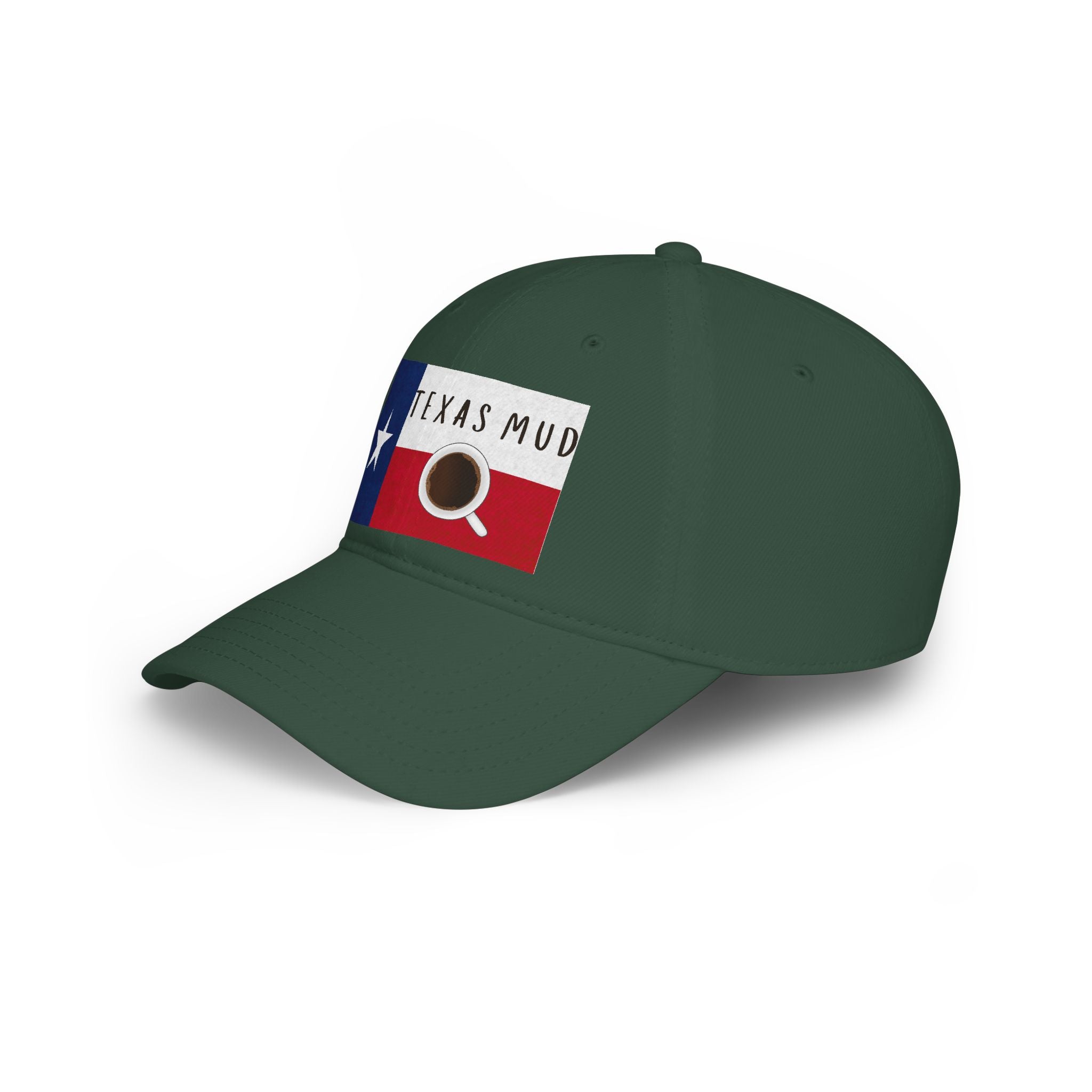 Texas Mud Coffee Flag Cap — Low Profile Baseball Hat
